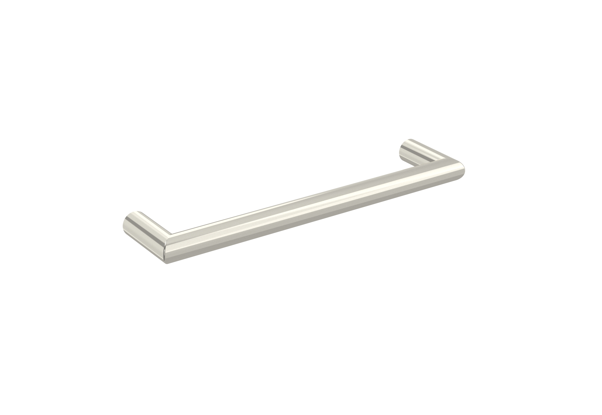 EMBER 450mm round electric towel rail - 12V - Brushed Nickel