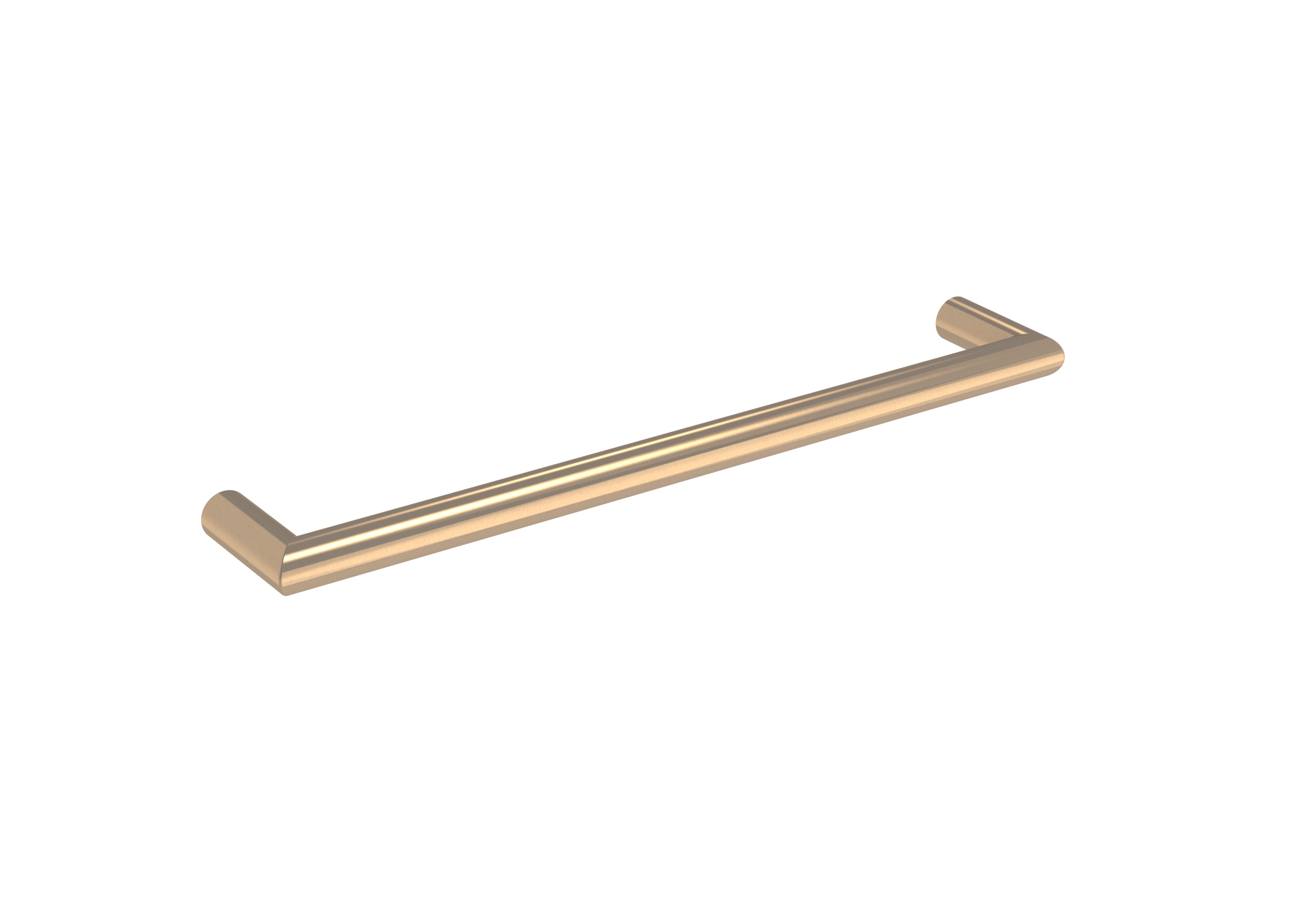 EMBER 600mm round electric towel rail - 12V - Brushed Bronze - SIZE Tolerance between 595 - 600mm