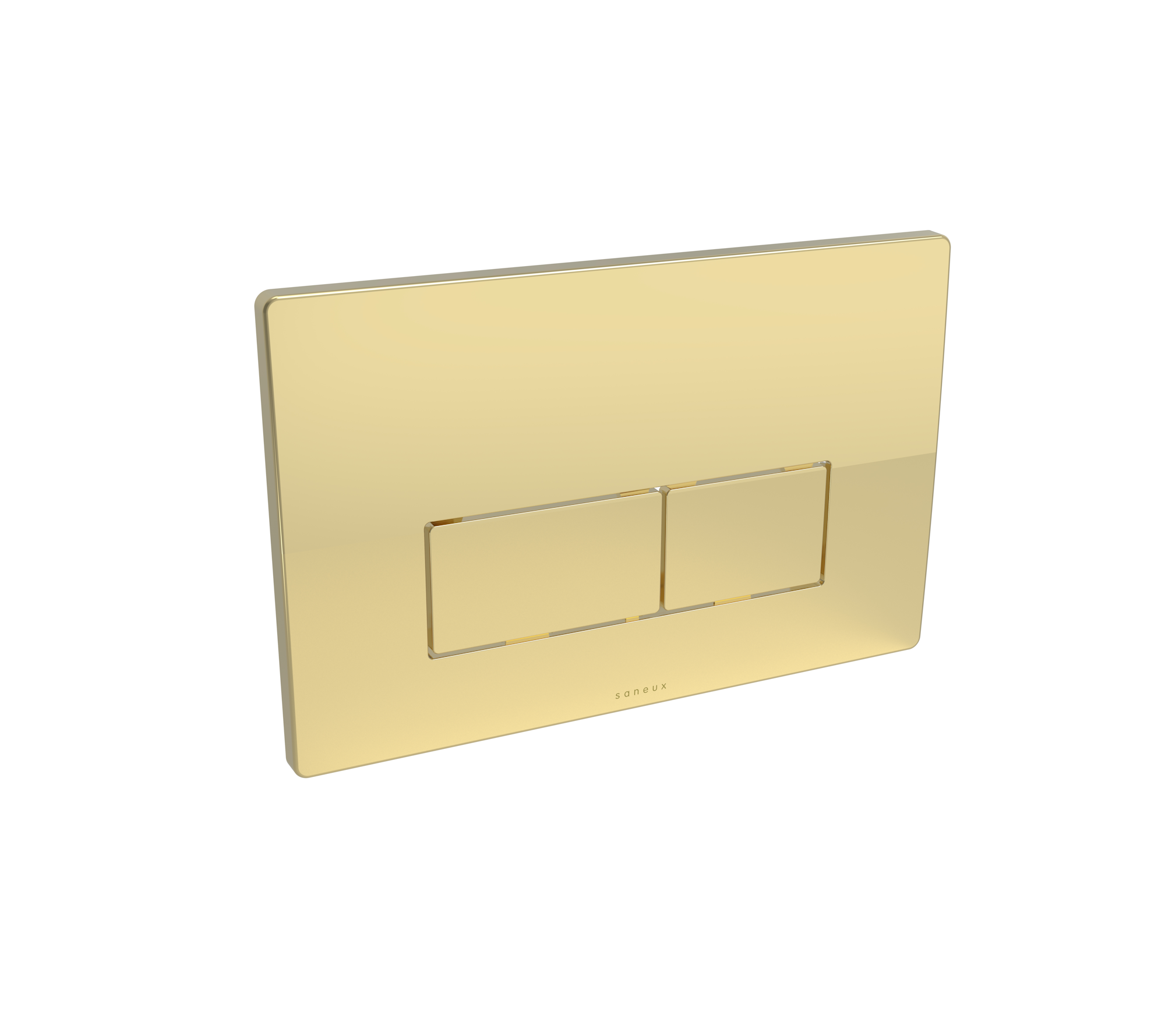 FLUSHE 2.0 square flush plate - Brushed Brass