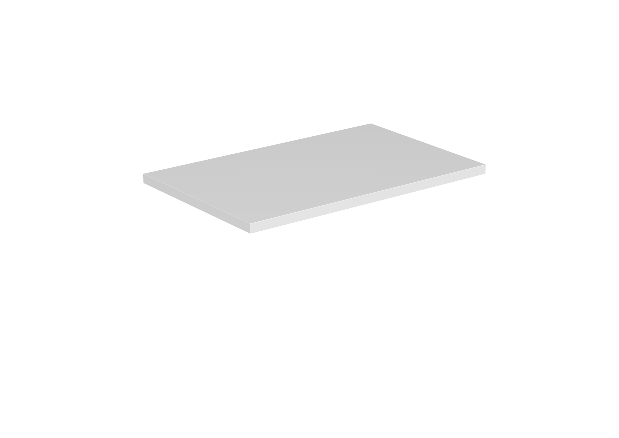 AUSTEN 72cm countertop - Matte White