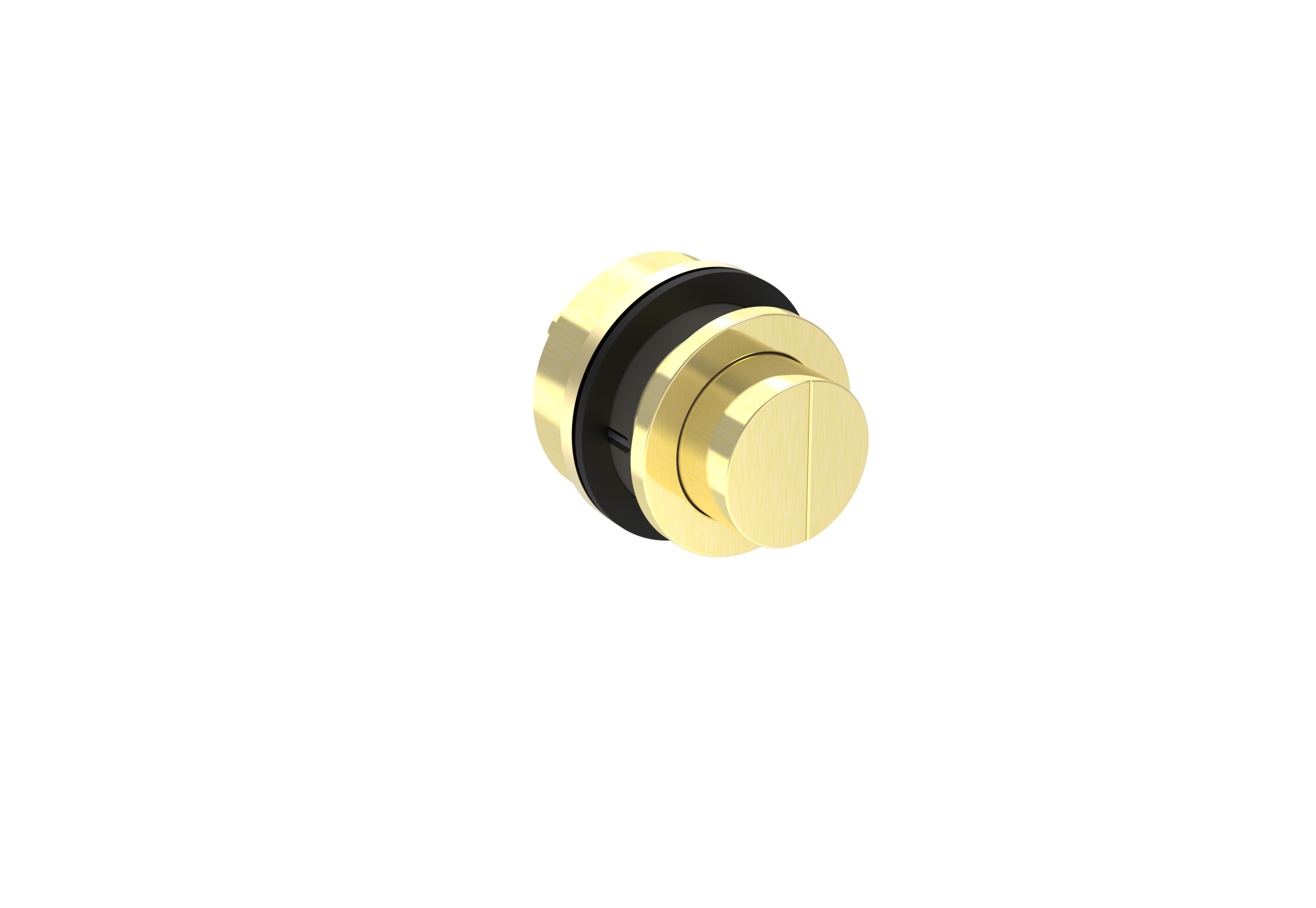 FLUSHE 2.0 brass flush button (for HC2030) - Brushed Brass PVD