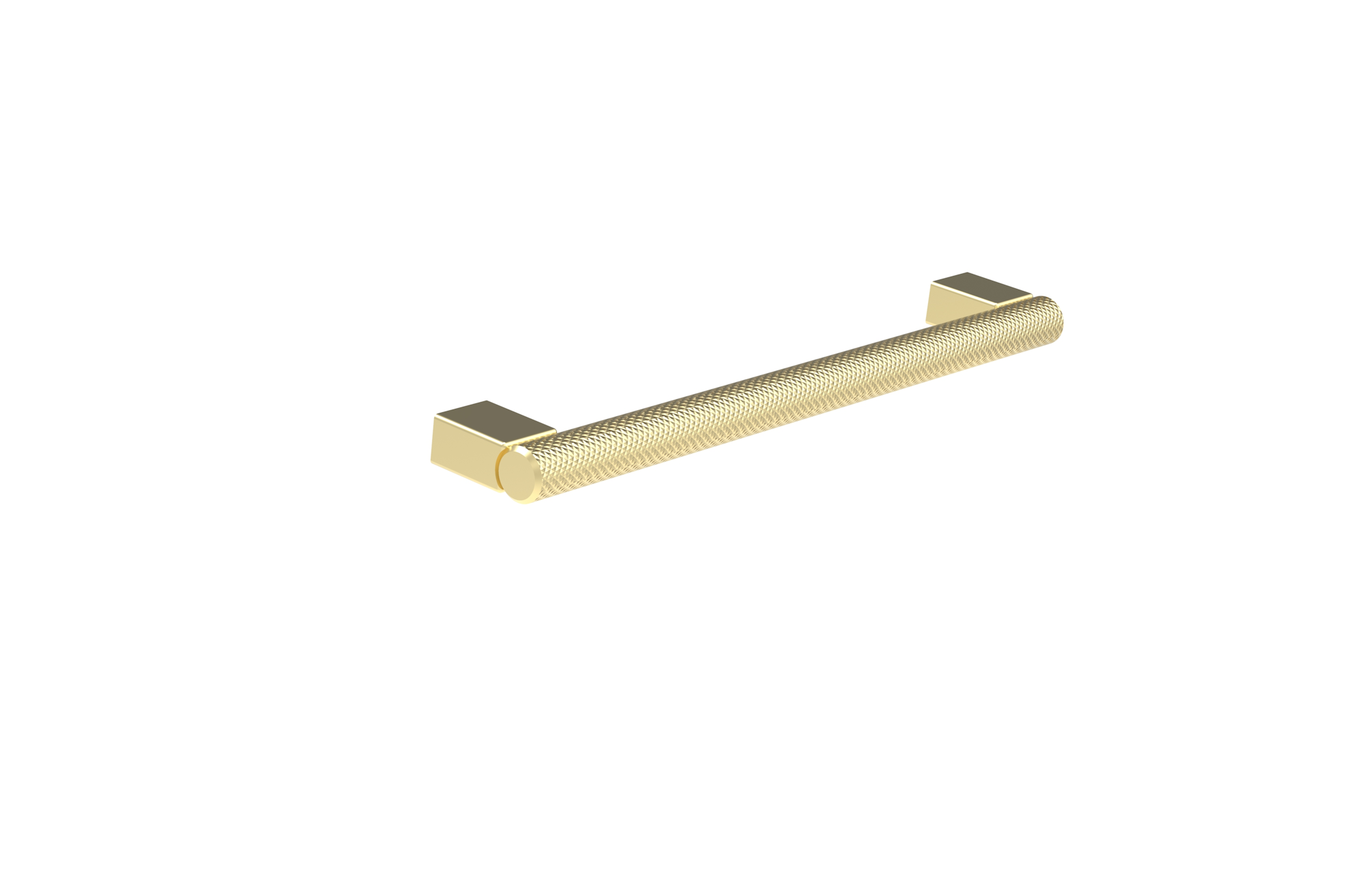 MADRID 160mm knurled handle - Stainless Steel Brushed Brass