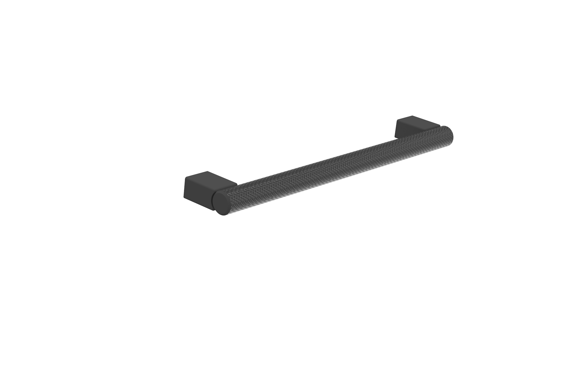 MADRID 186mm knurled handle - Stainless Steel Matte Black - 160mm Centres