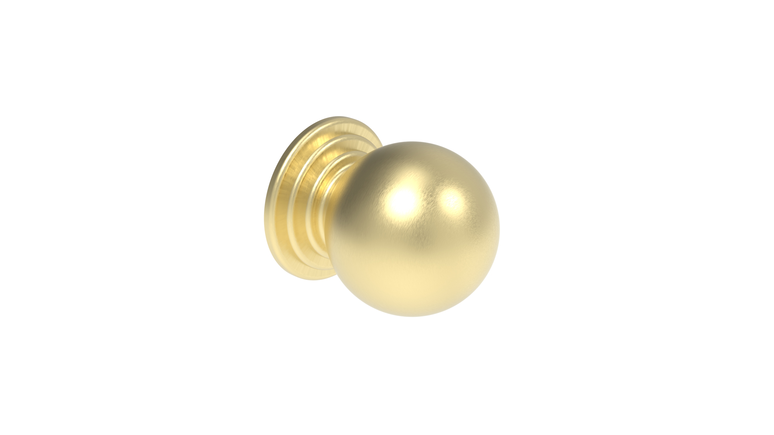 Winchester Knob - Brushed Brass