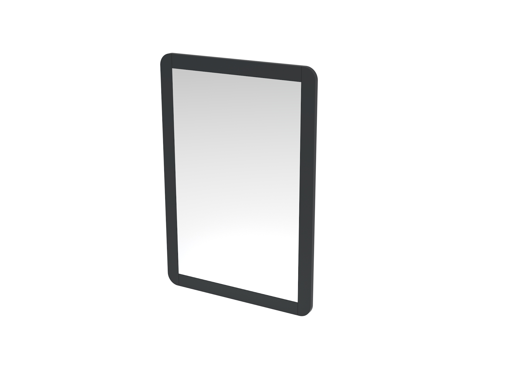 HYDE 55cm 1 door recessed electric mirror cabinet (LH) - Matte Anthracite