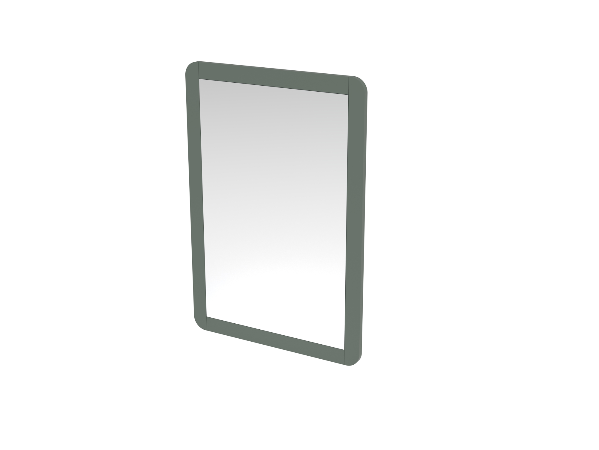 HYDE 55cm 1 door recessed electric mirror cabinet (RH) - Matte Sage