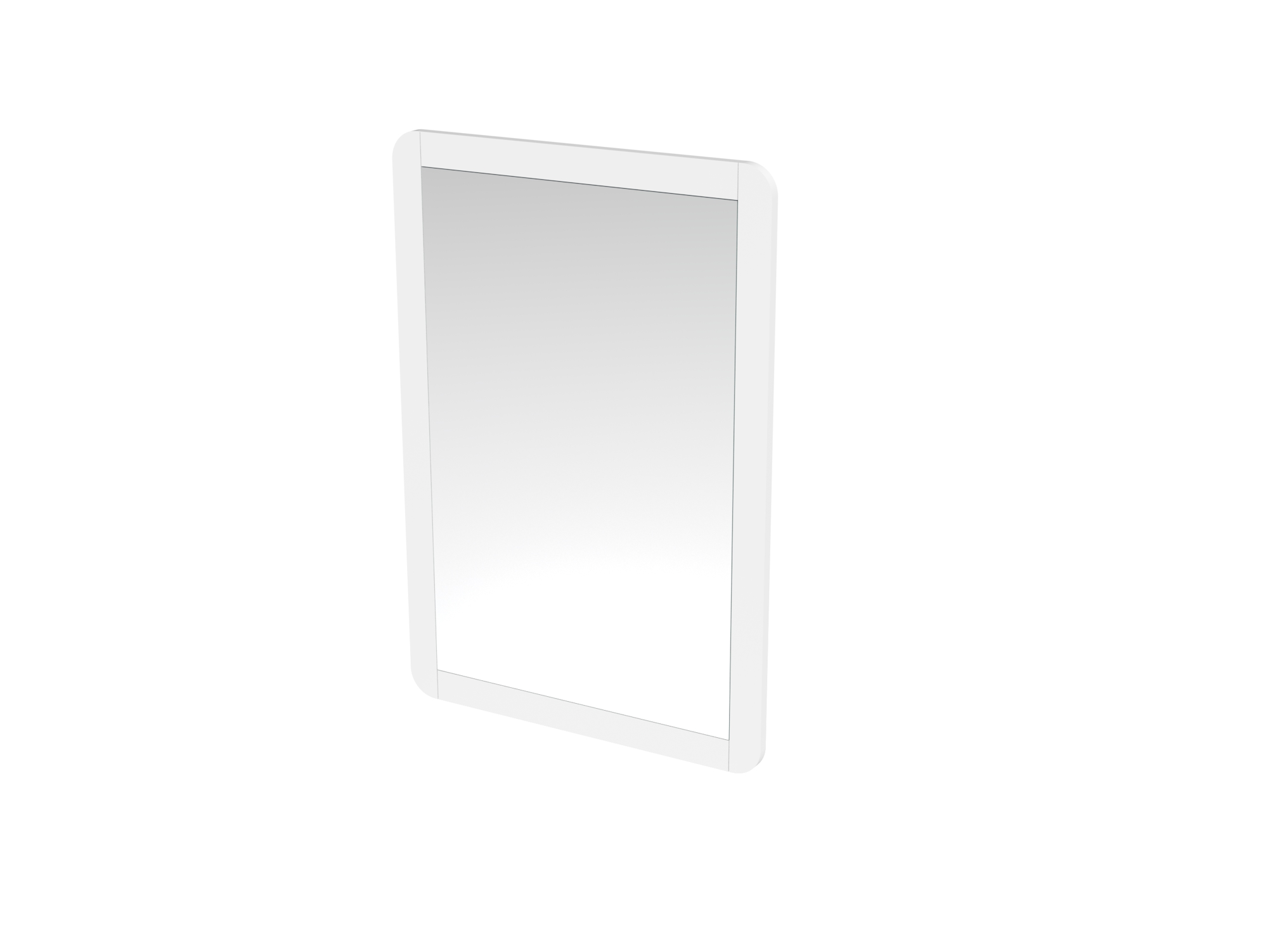 HYDE 55cm 1 door recessed electric mirror cabinet (RH) - Matte White