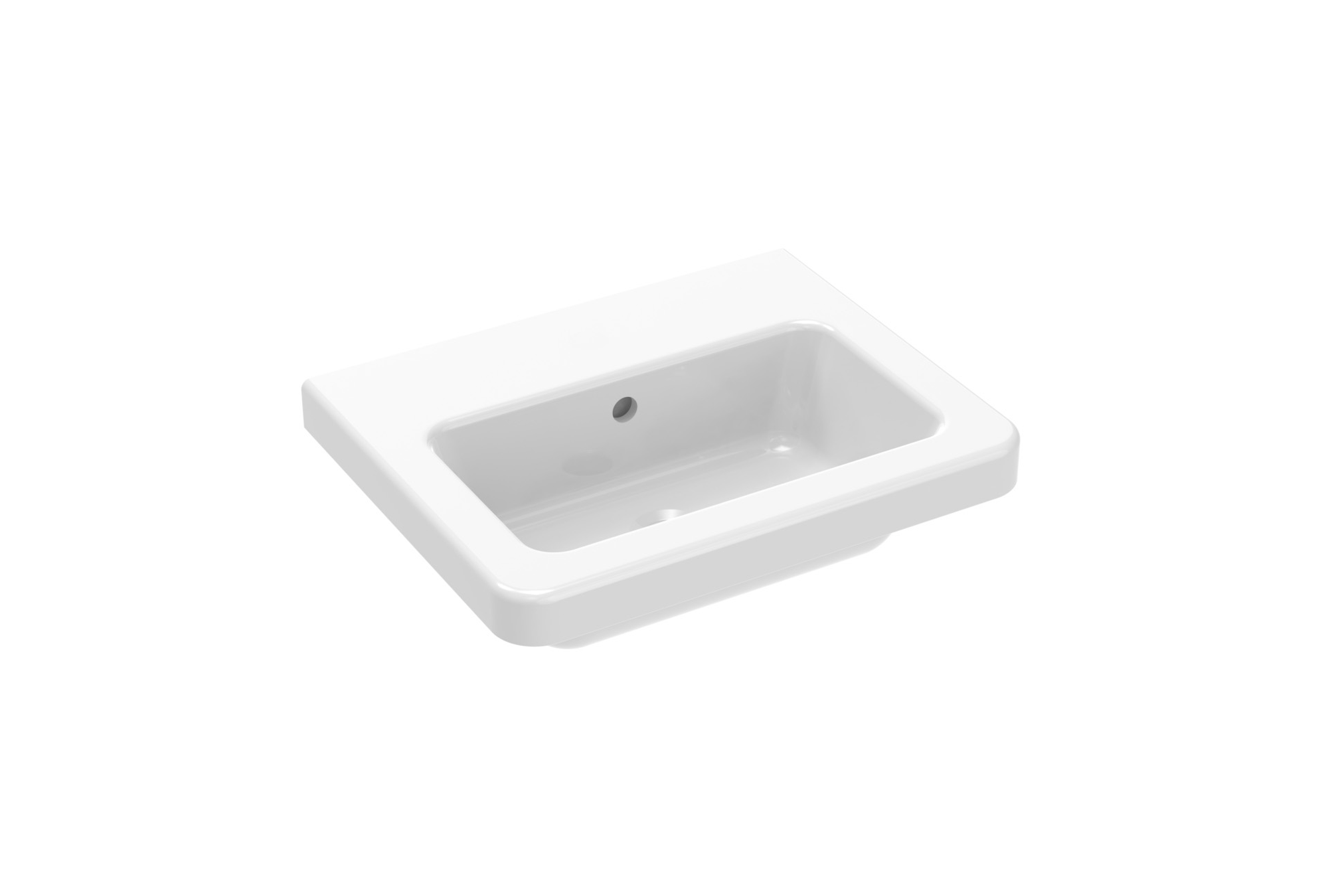 INDIGO 50x40cm washbasin 0TH - European / Alpine White