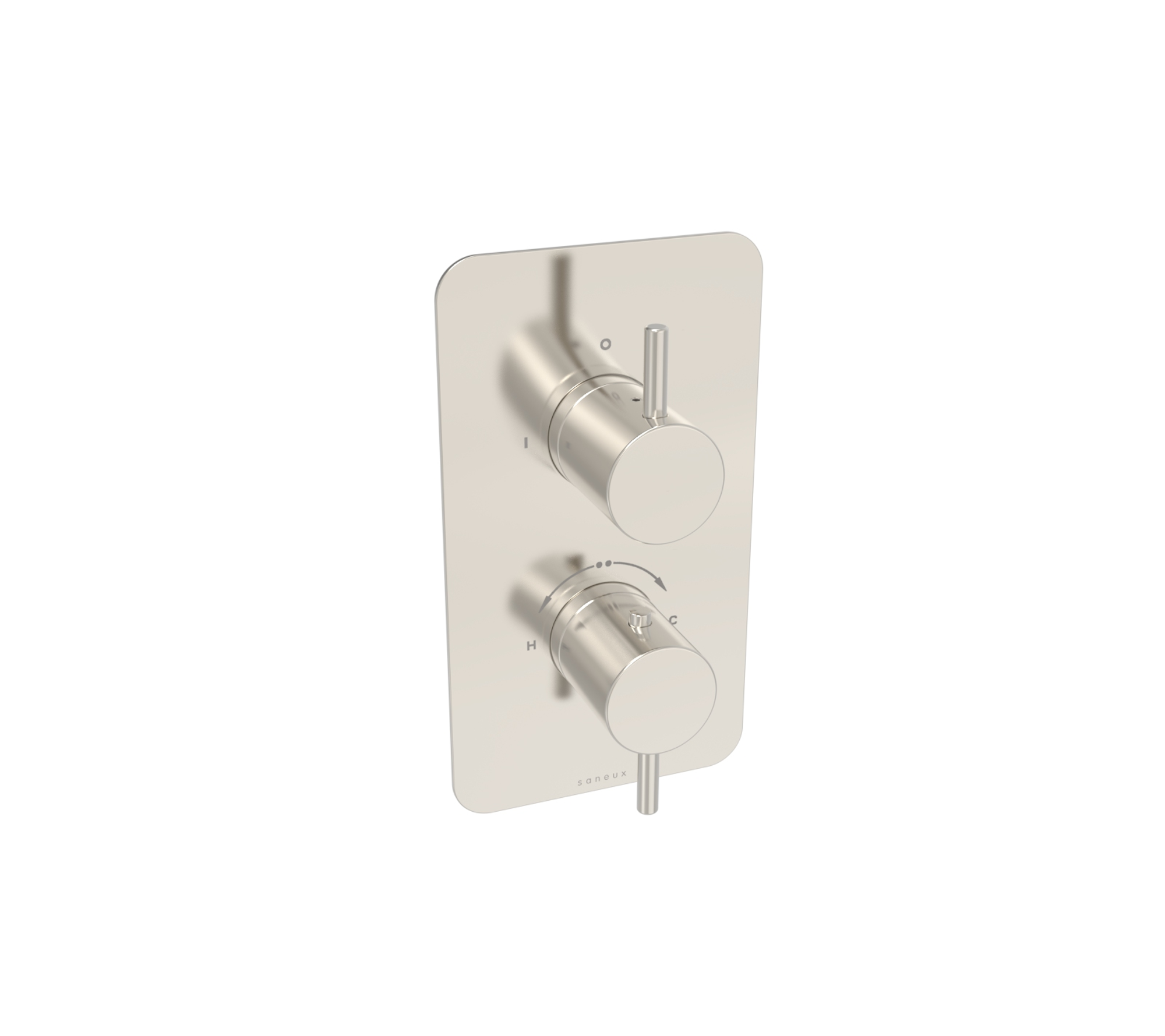 COS 2-way thermostatic shower valve kit - Brushed Nickel
