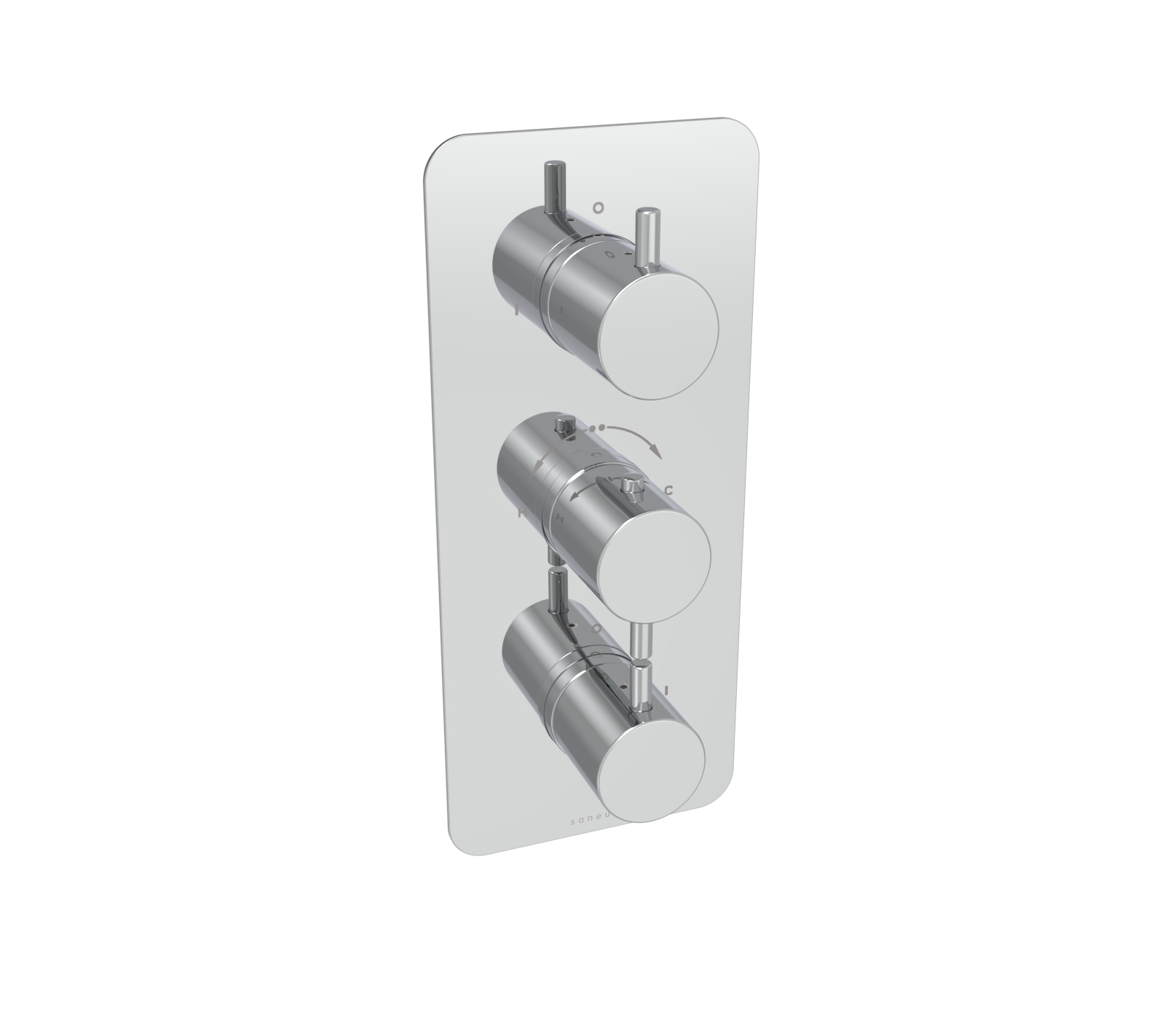 COS 2 way thermostatic low pressure shower valve kit Chrome
