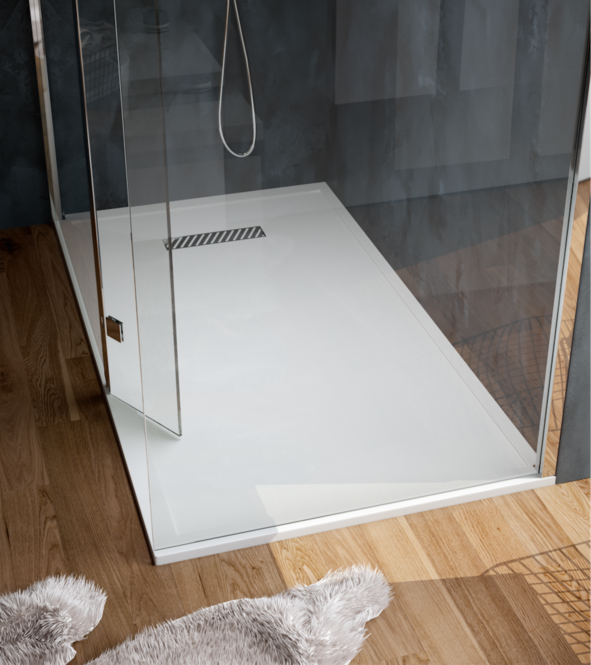 L25 900x900mm quadrant shower tray