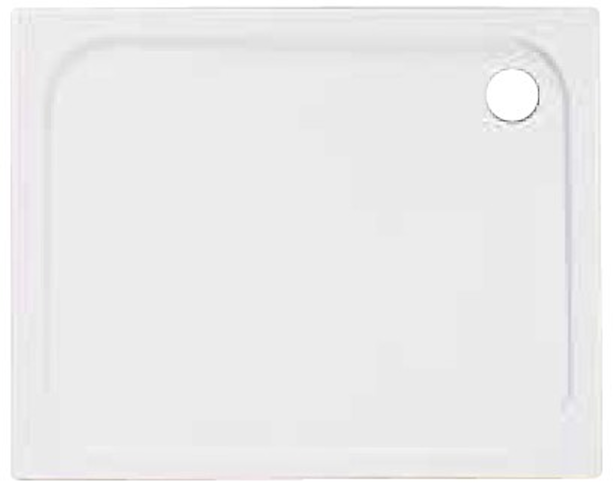 Metro 1000mm x 800mm x 45mm Stone Resin Acrylic Capped Shower Tray