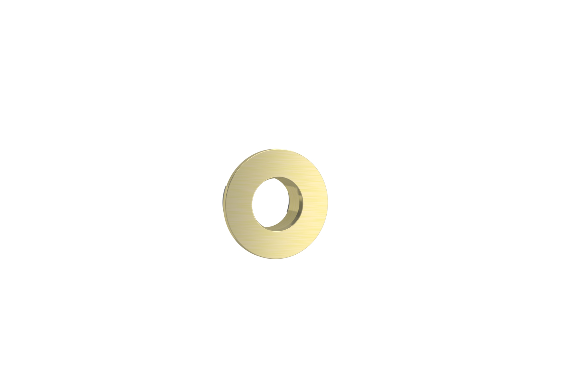 Overflow cover - BRUSHED BRASS (PVD)