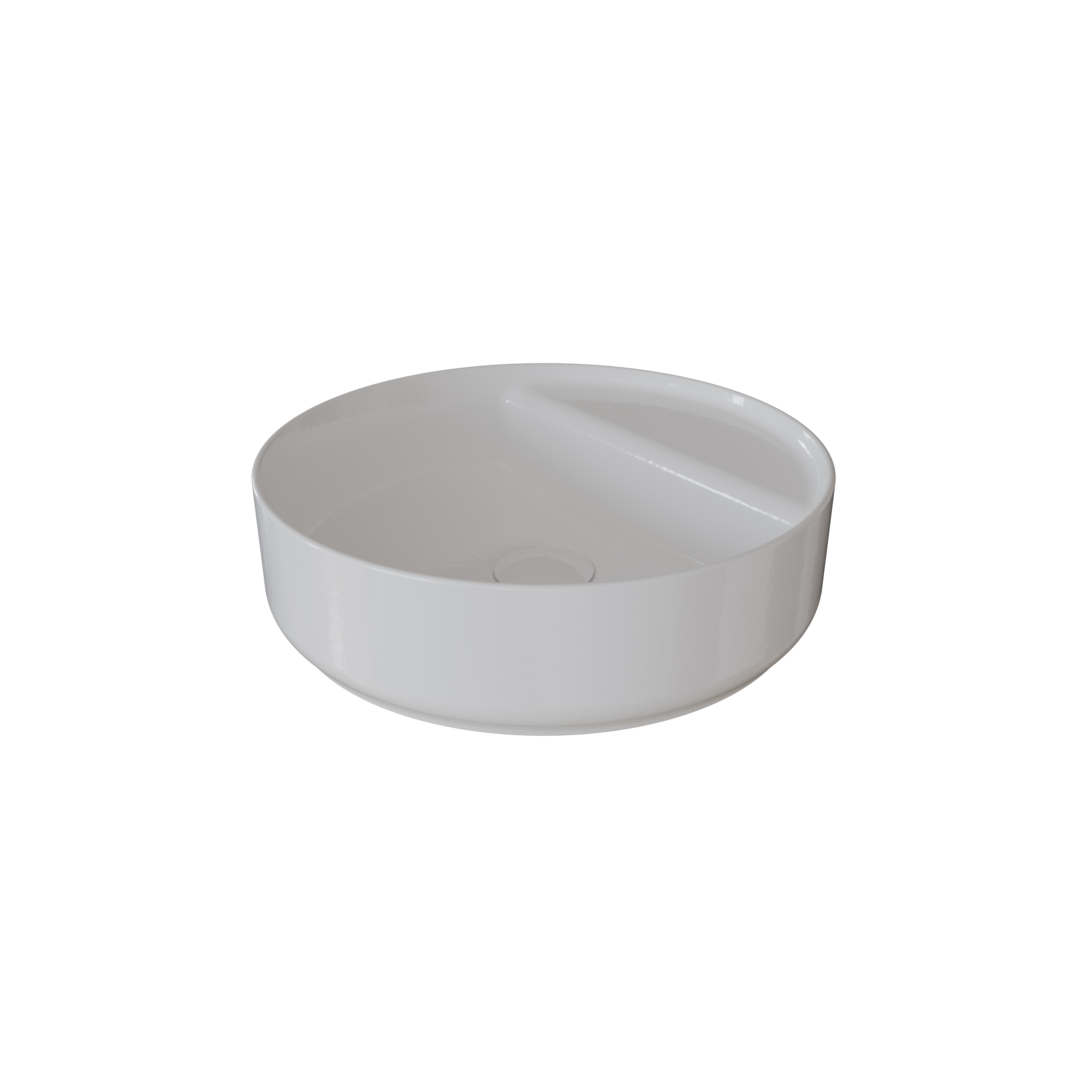 OXFORD 42cm Countertop Basin 0 Tap Hole - Gloss White