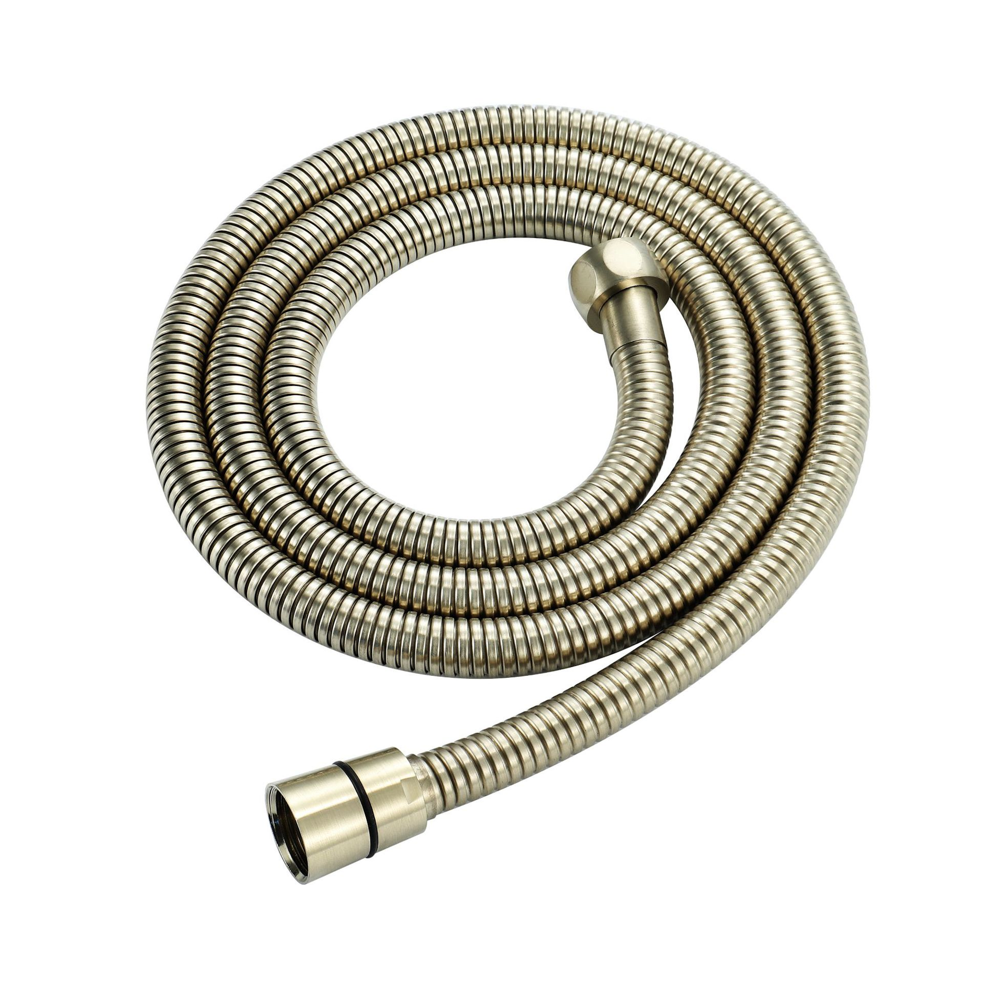 1.5m stainless steel shower hose - Brushed Brass