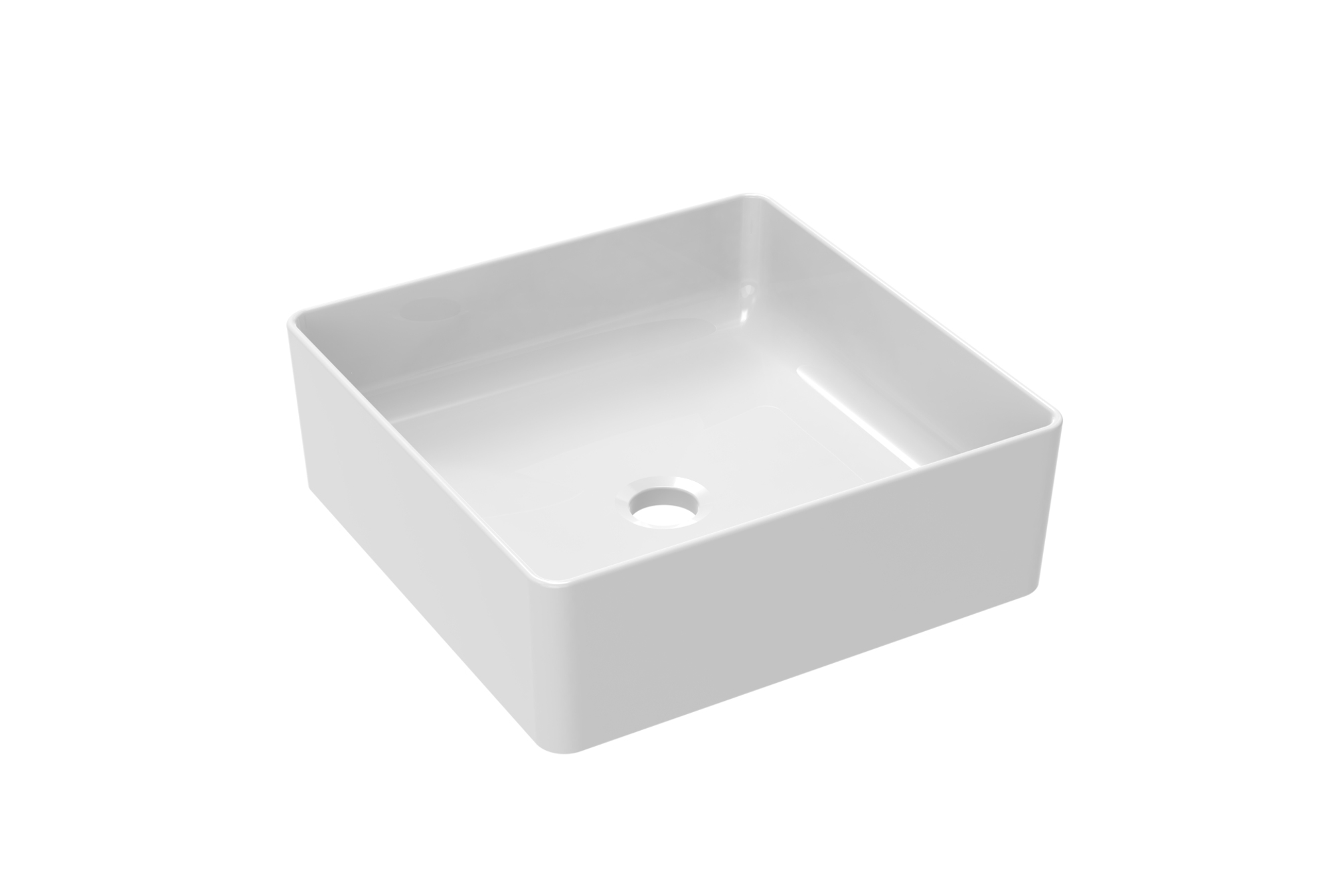 SIENNA 36x36cm square countertop washbasin