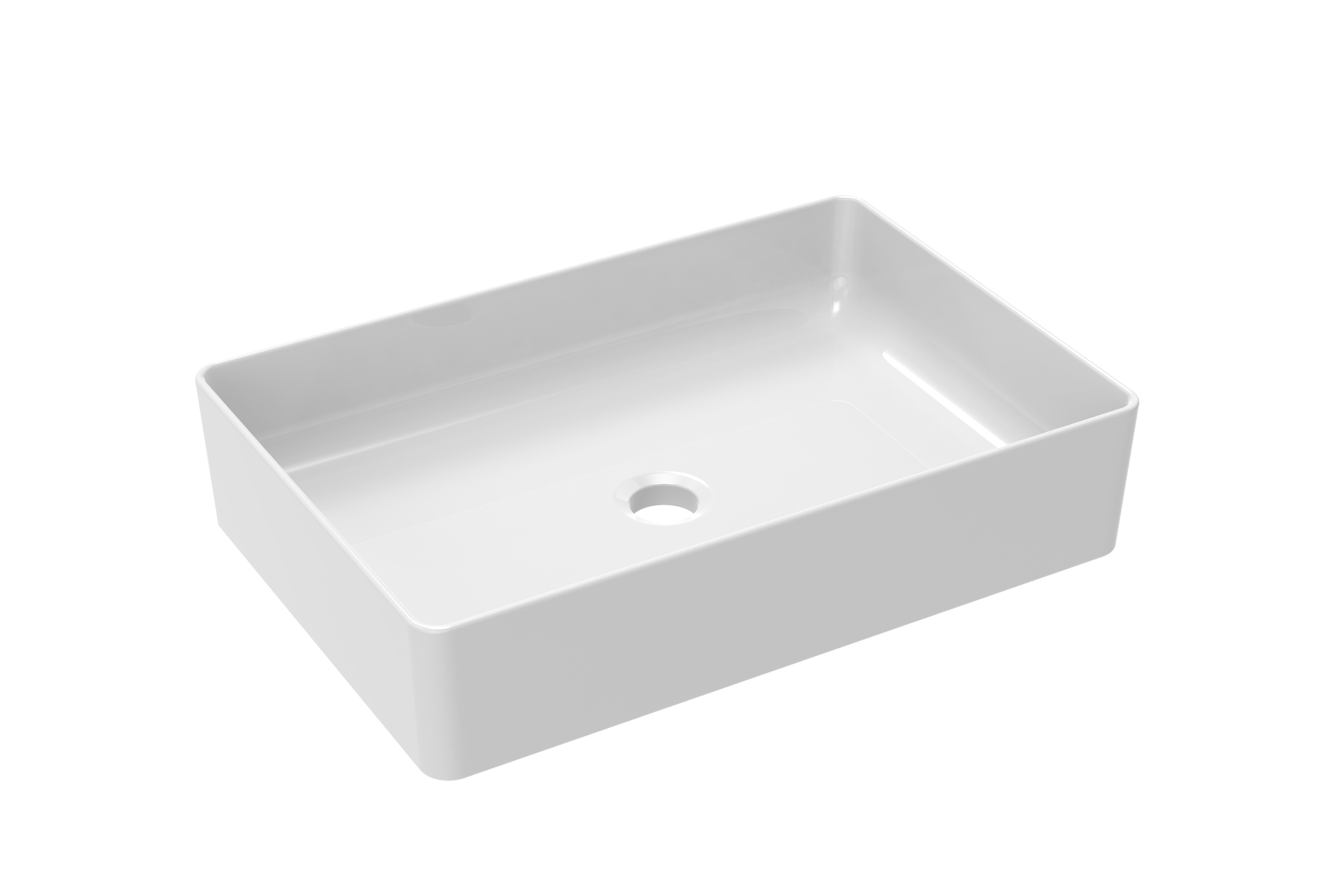 SIENNA 50x34cm rectangular countertop washbasin