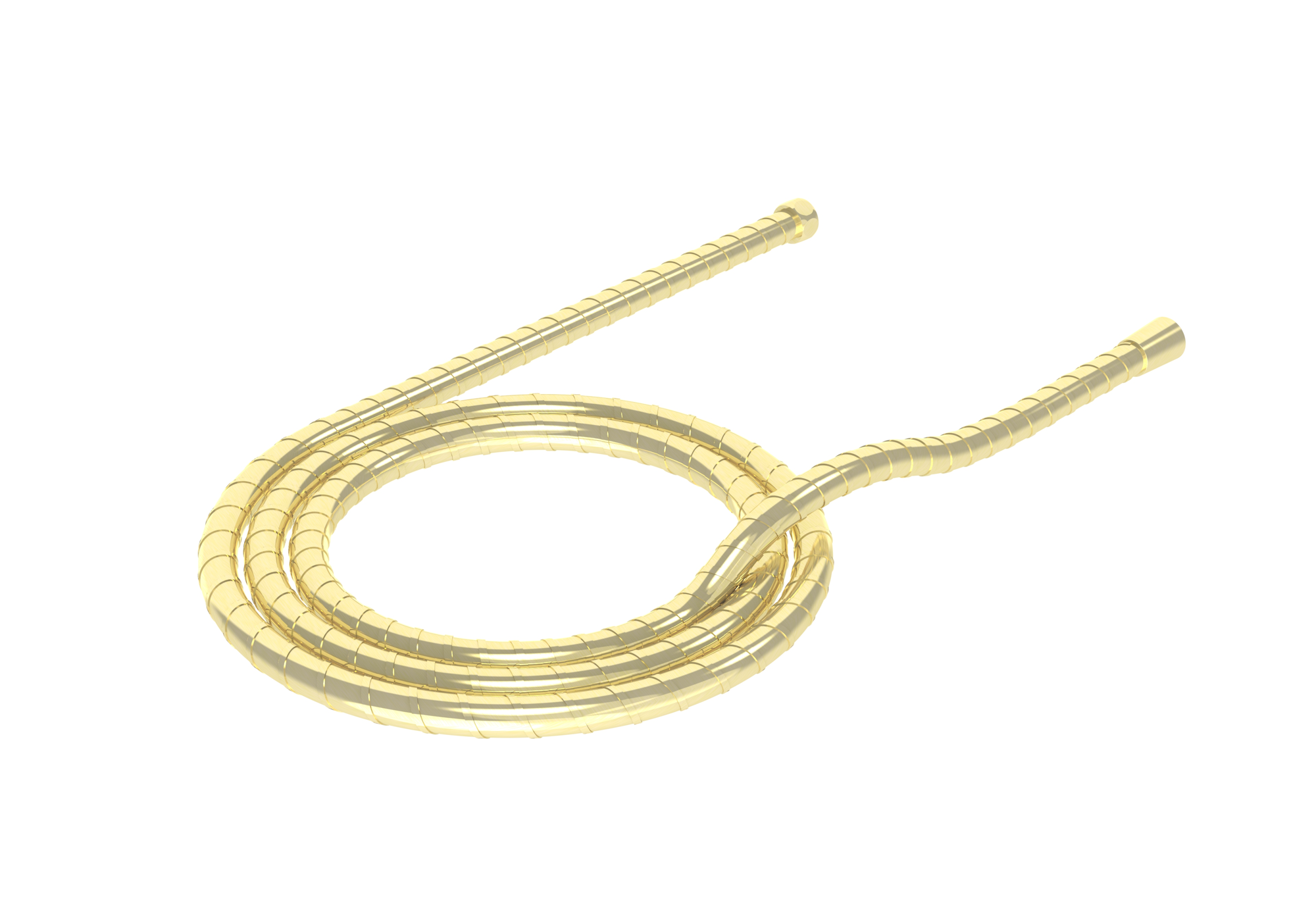 1.8m stainless steel shower hose - Brushed Brass (PVD)