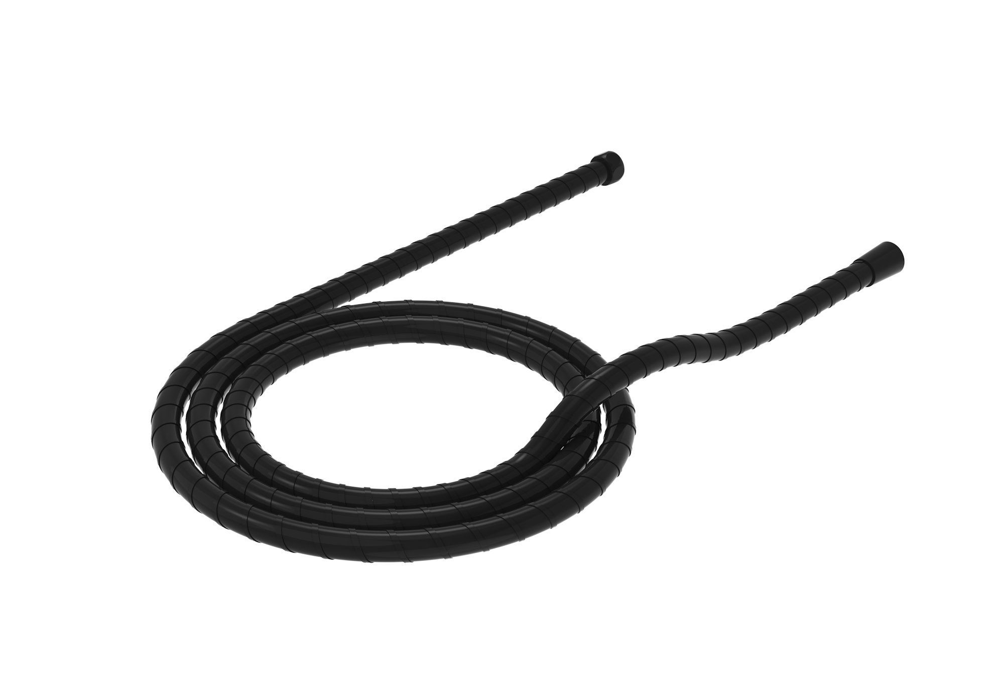 1.5m stainless steel shower hose - Satin Black
