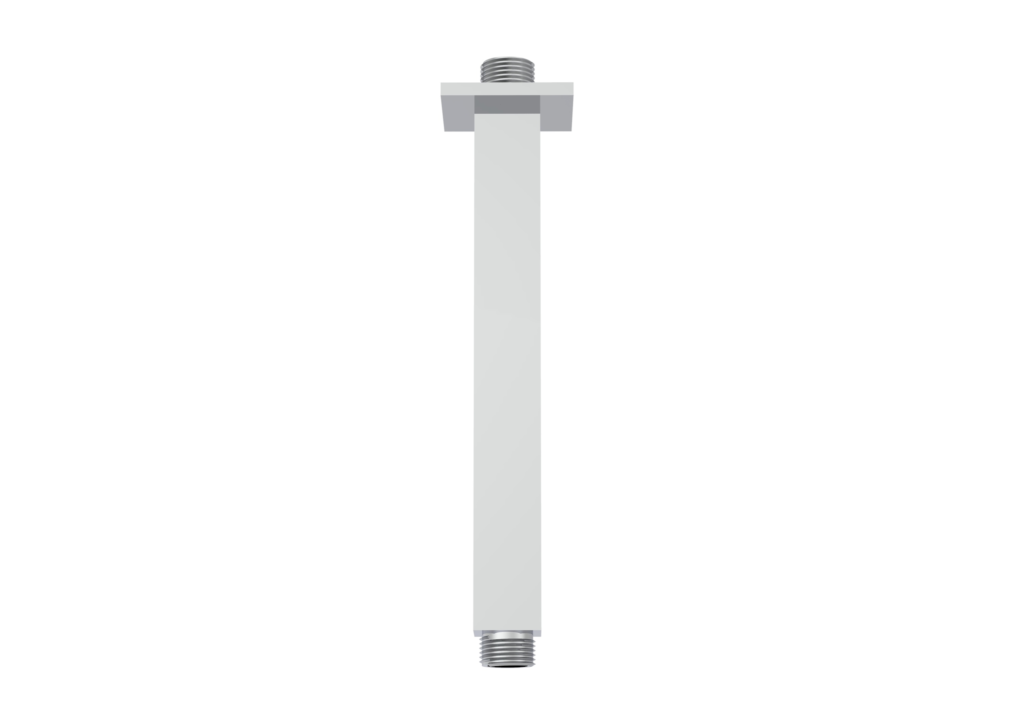 TOOGA 200mm square ceiling mounted shower arm - Chrome