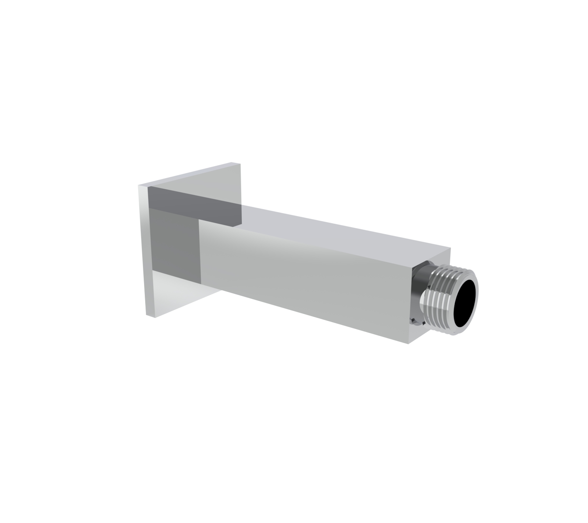 TOOGA 100mm square ceiling mounted shower arm - Chrome