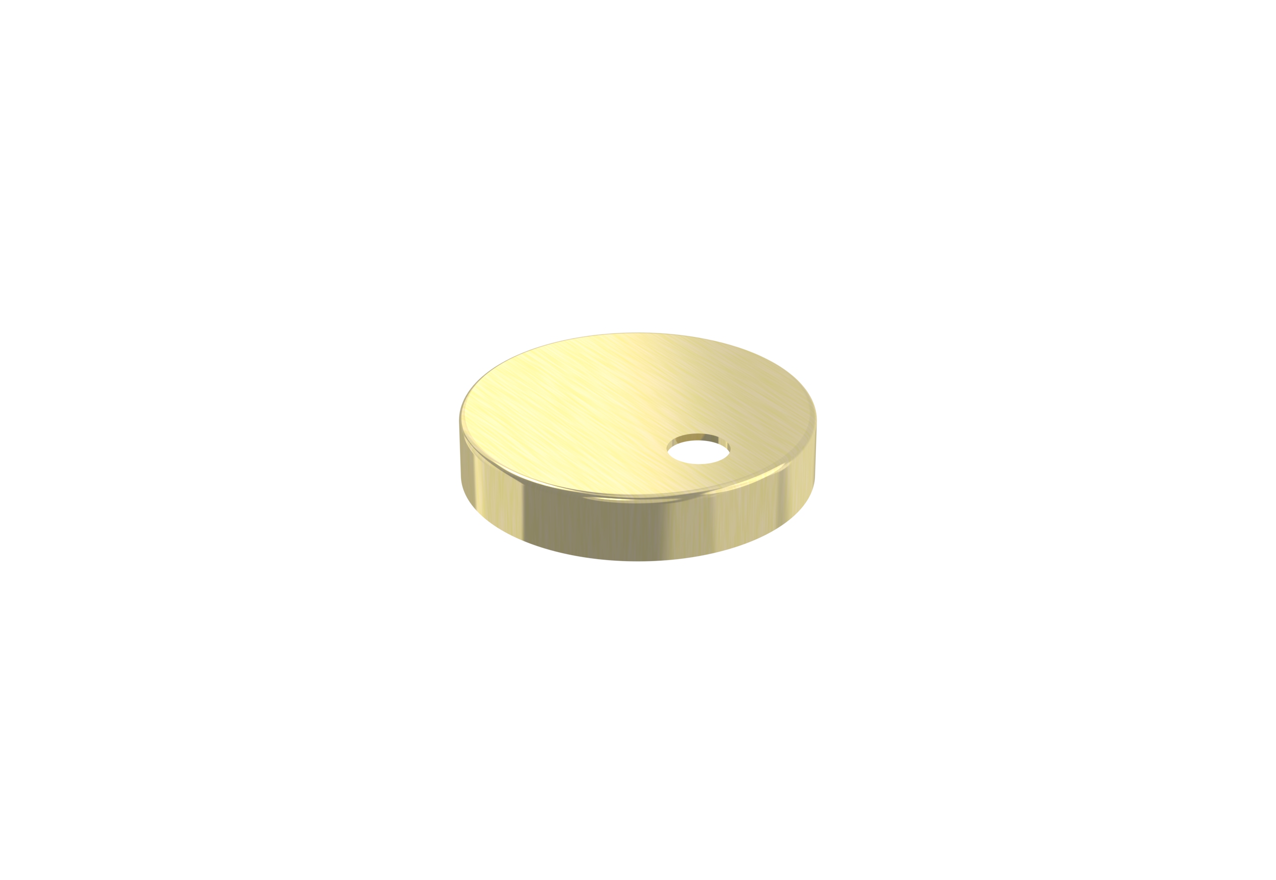 Toilet seat hinge cover - Brushed Brass
