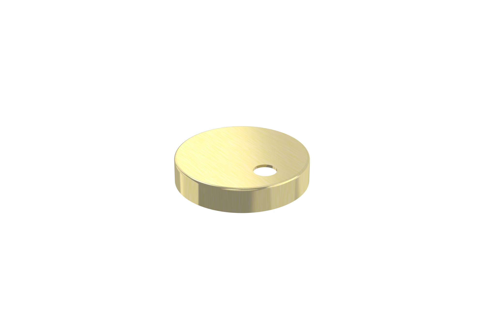 Toilet seat hinge cover - Brushed Brass