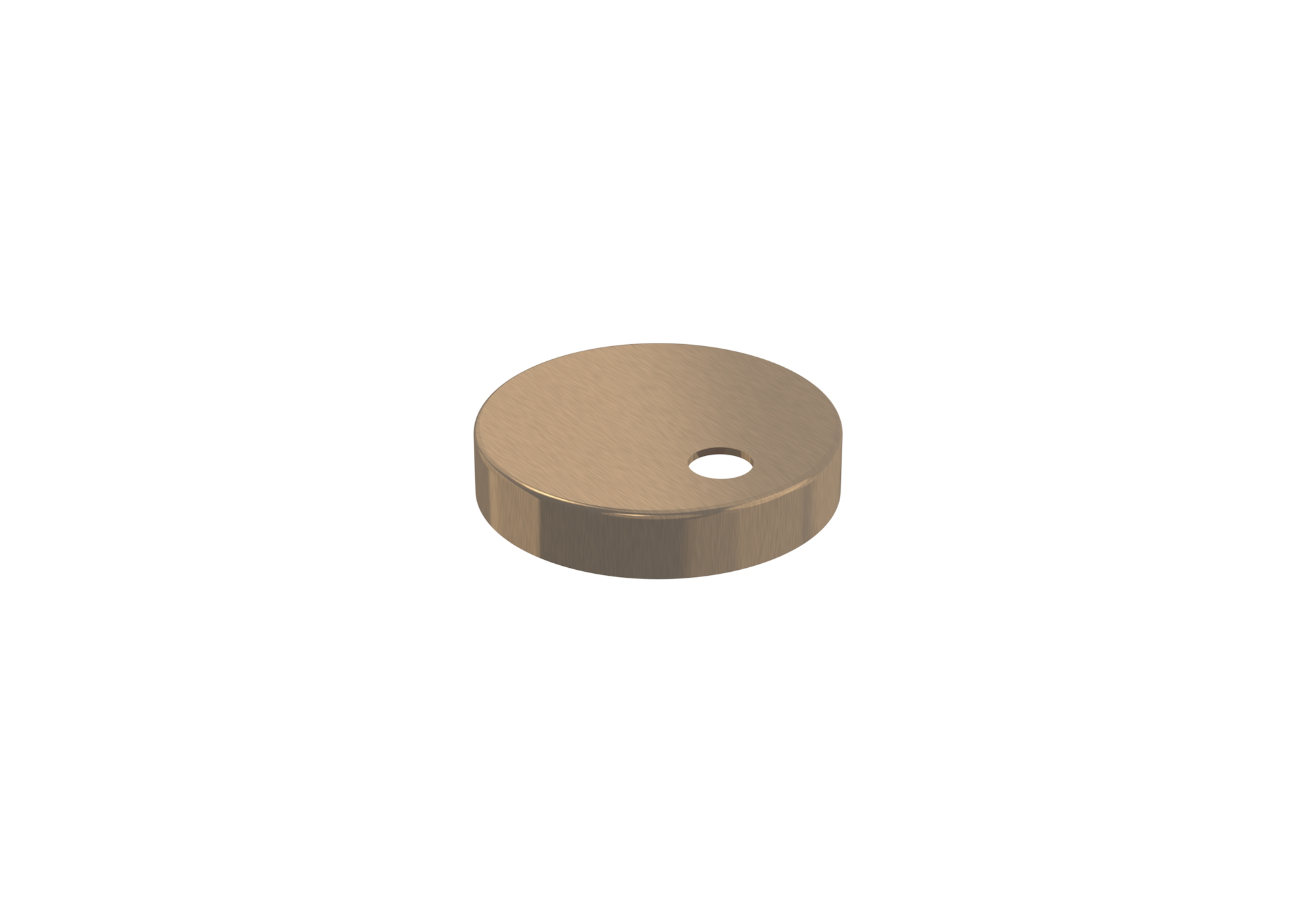 Toilet seat hinge covers - Brushed Bronze