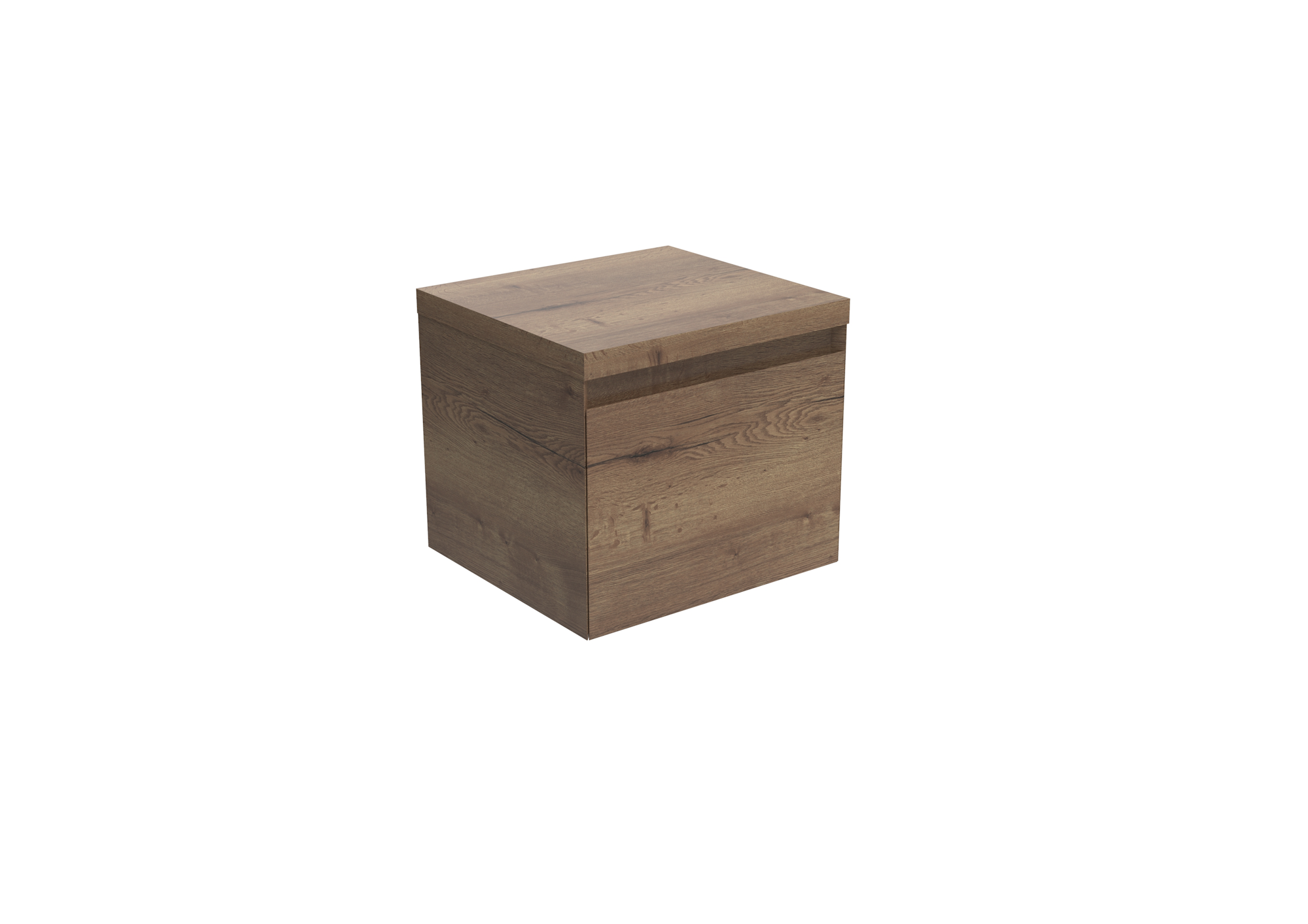 UNI 50cm 1 drawer wall mounted unit - English Oak
