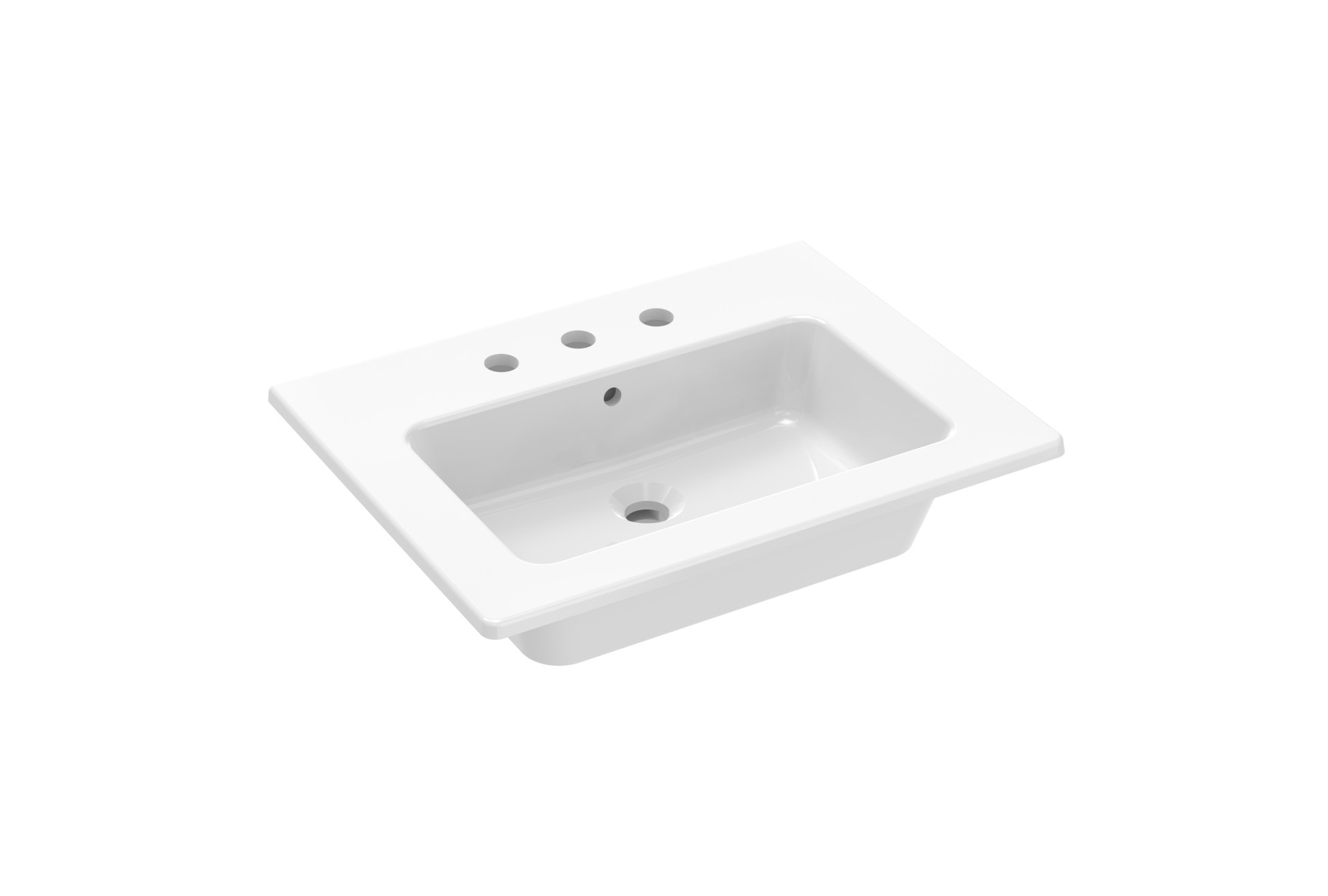 UNI 60x47cm washbasin 3TH
