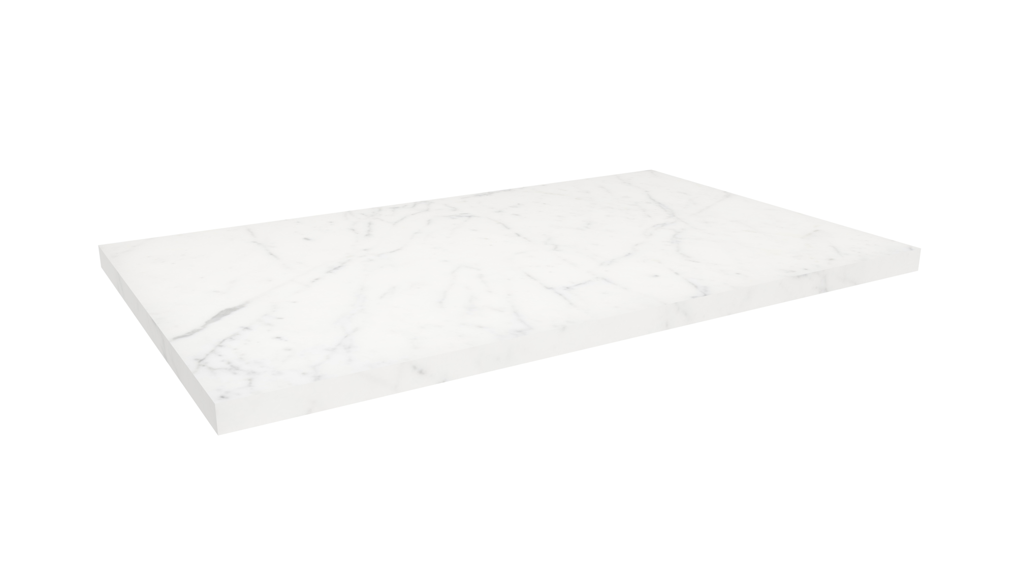 UNI 80cm countertop - Matte Carrara White - 25mm
