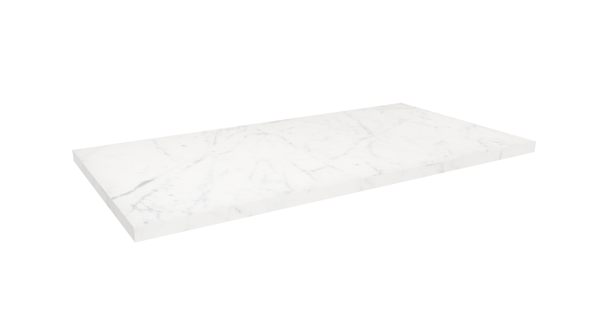 UNI 100cm countertop - Matte Carrara White - 25mm