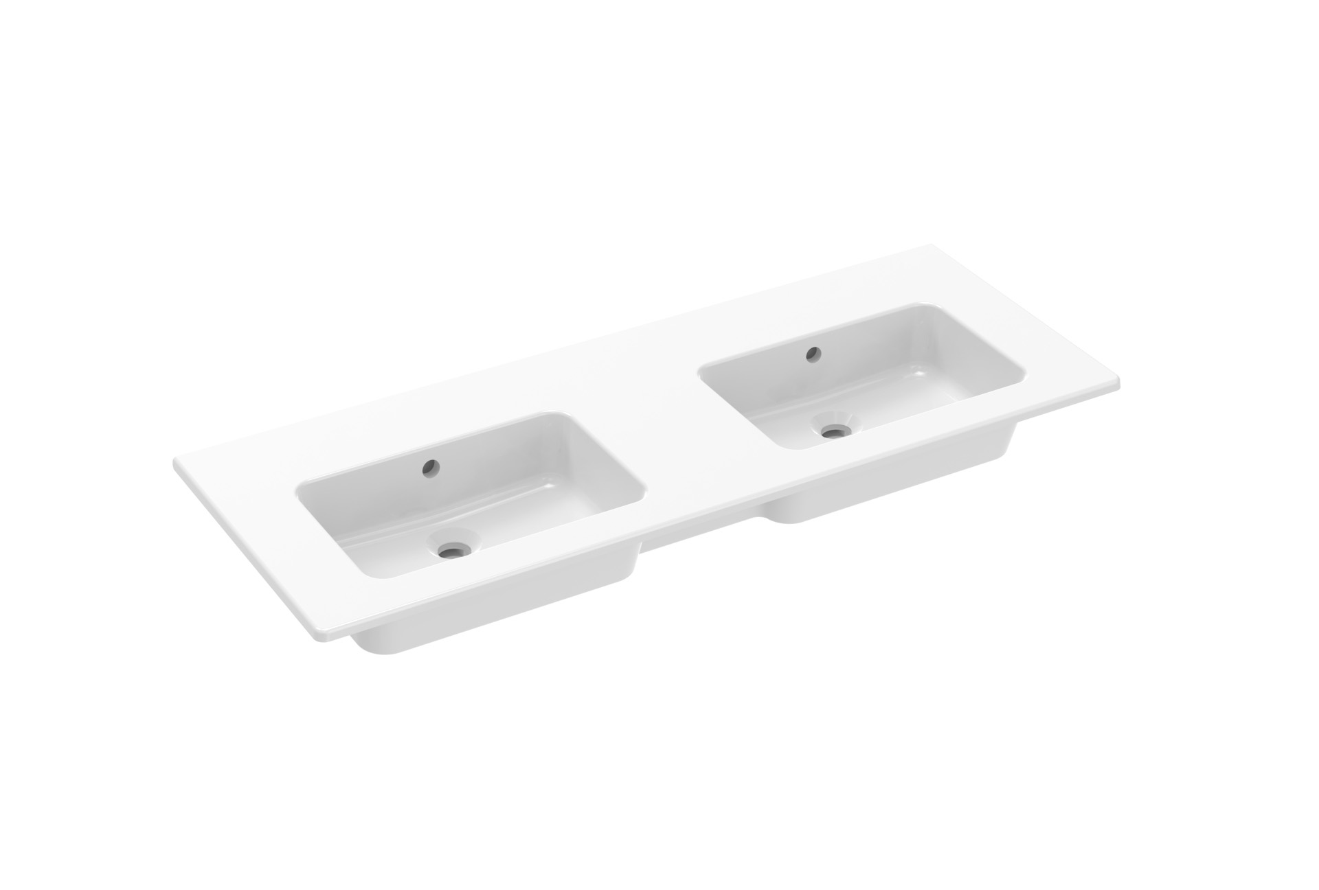 UNI 120x47cm 2 bowl washbasin 0TH