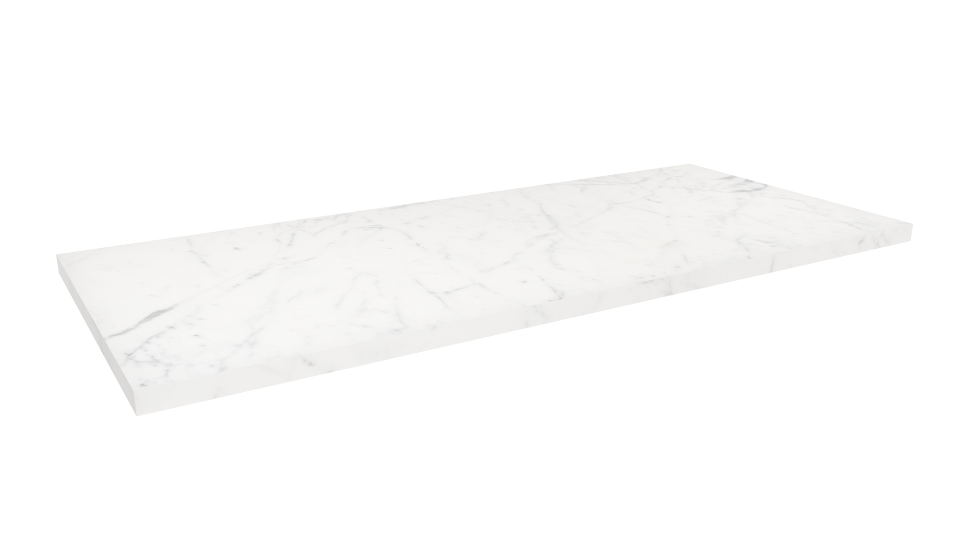 UNI 120cm countertop - Matte Carrara White - 25mm