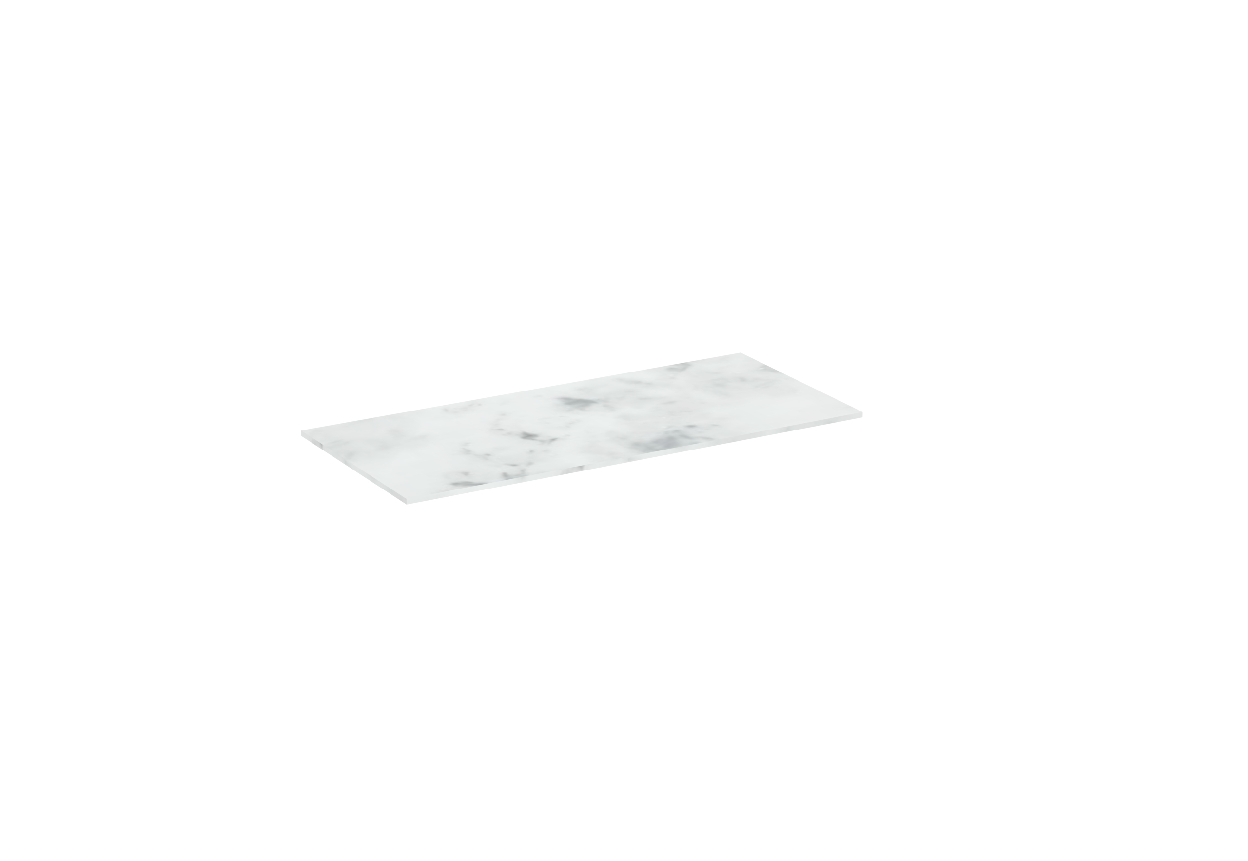 UNI 140cm countertop - Matte Carrara White - 12mm