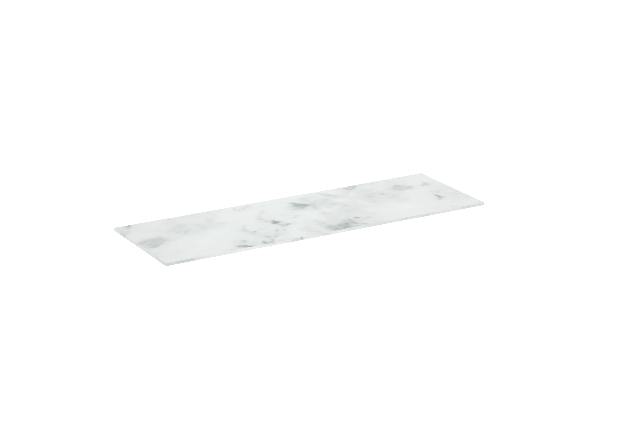 UNI 160cm countertop - Matte Carrara White - 12mm