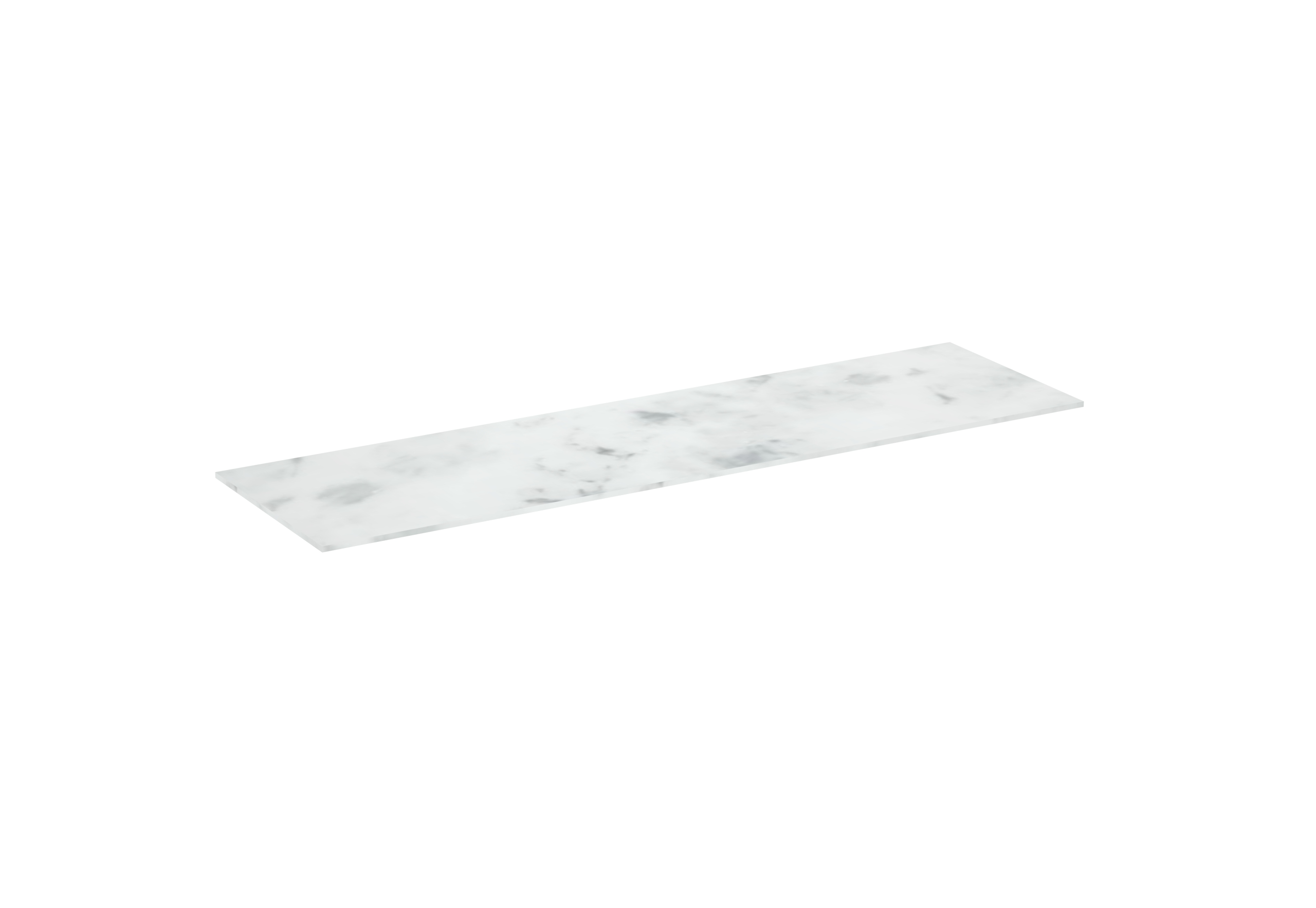 UNI 180cm countertop - Matte Carrara White - 12mm