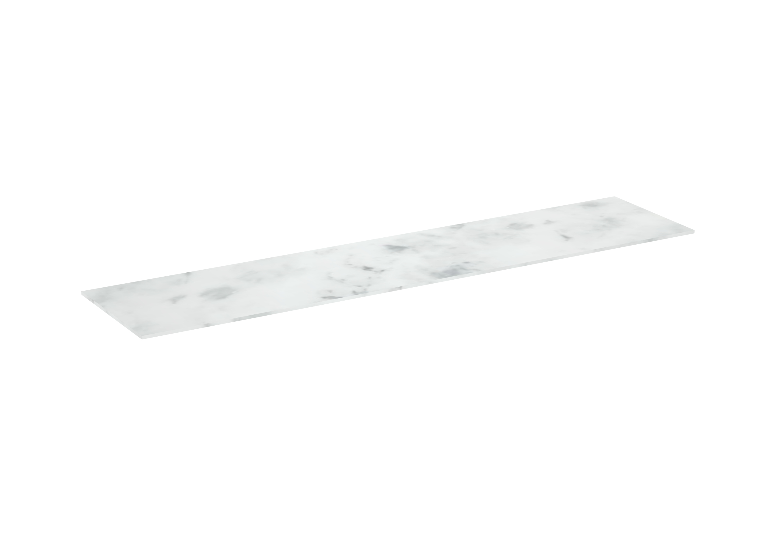 UNI 200cm countertop - Matte Carrara White - 12mm
