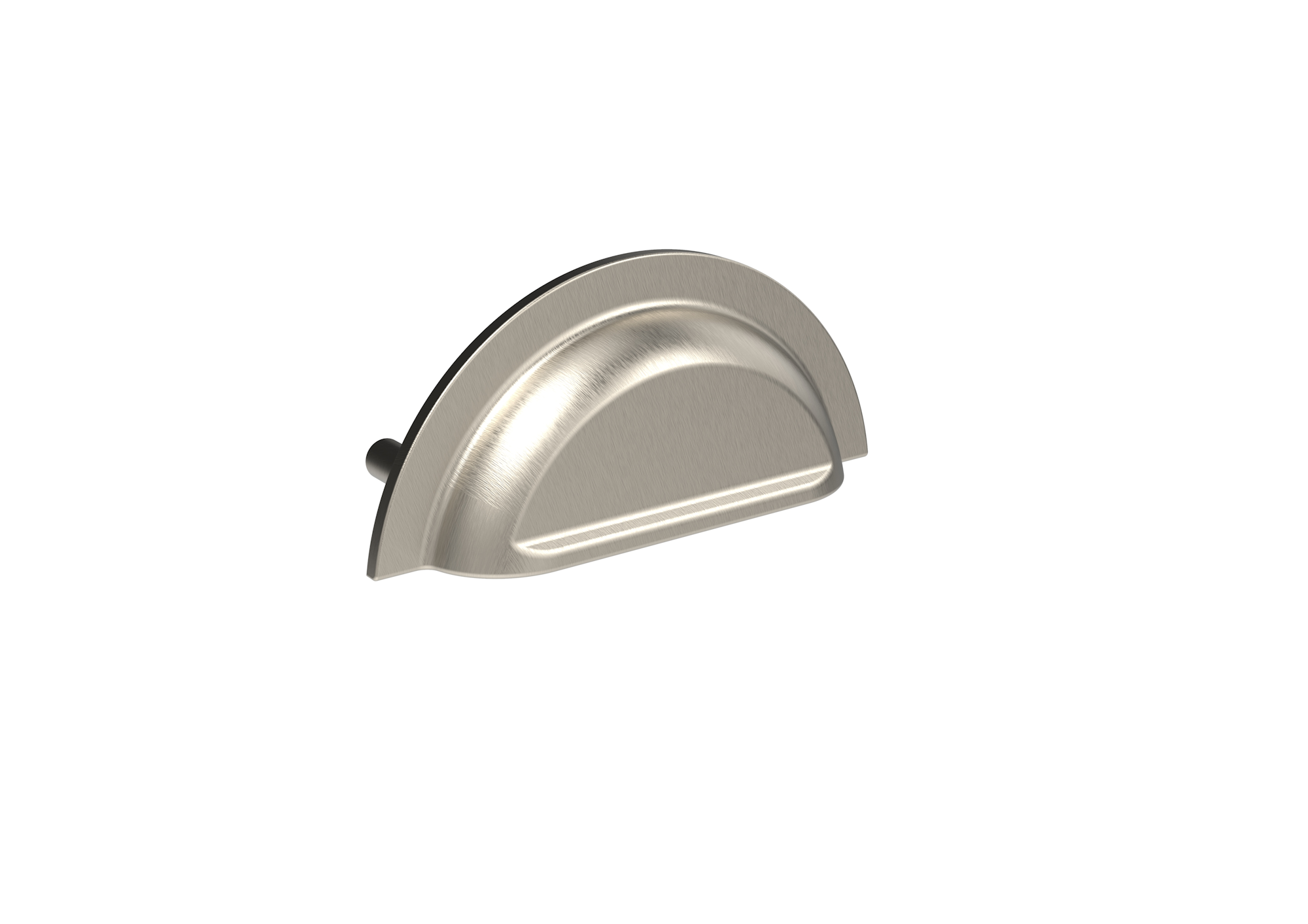 RUSE 91mm cup handle - Brushed Nickel - 75mm Centres