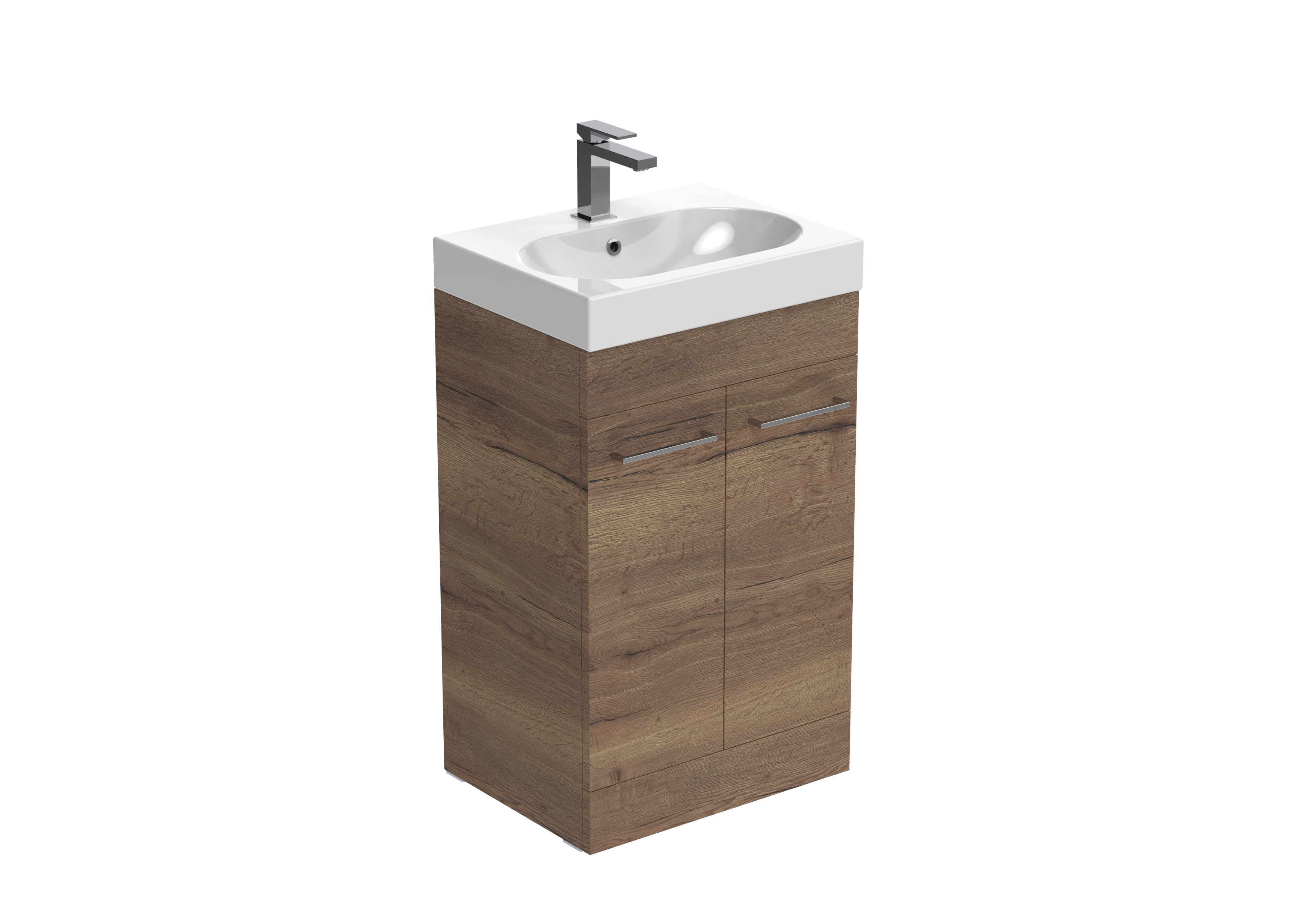 AUSTEN 50cm 2 door floor standing unit - English Oak