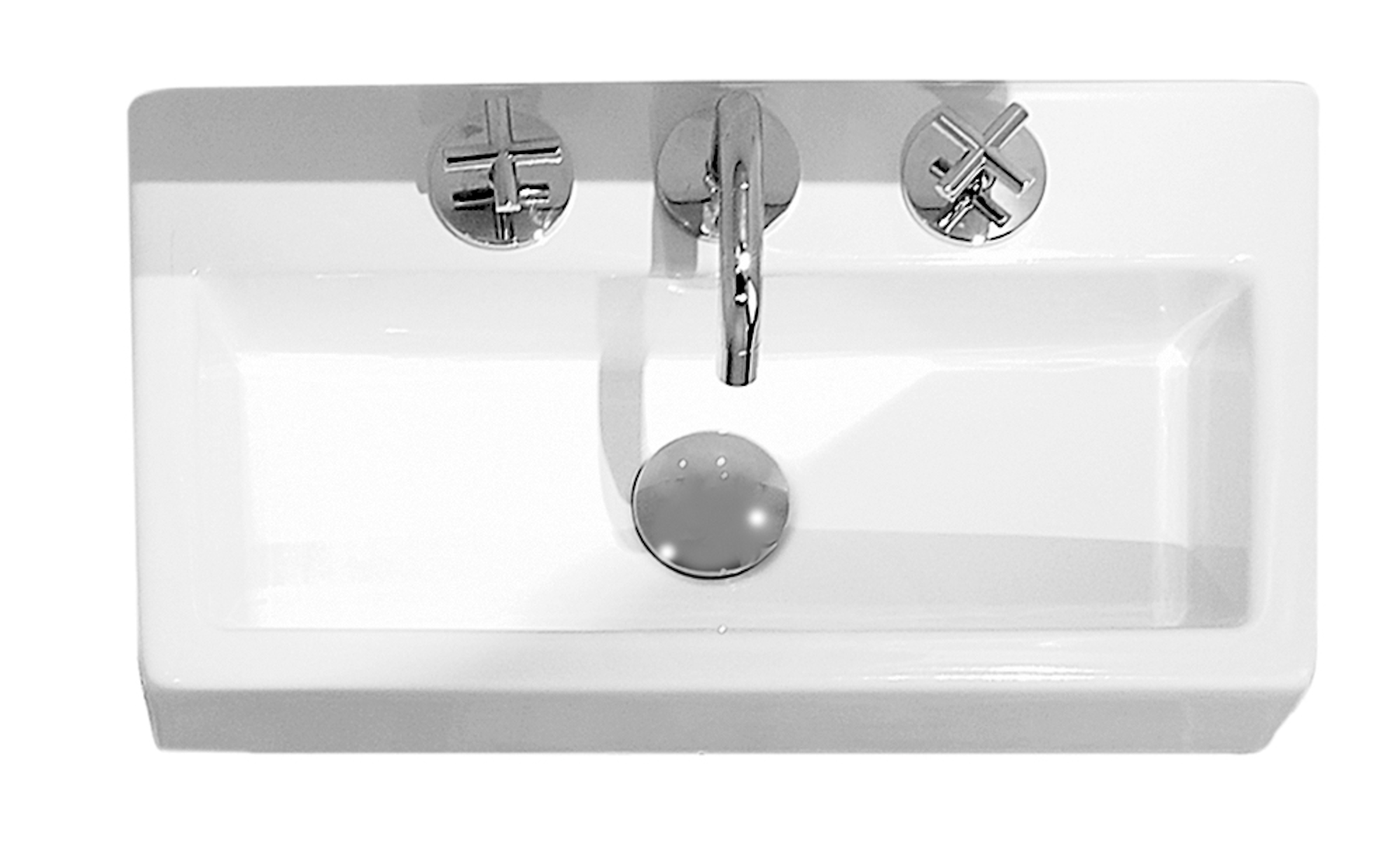 QUADRO Cloakroom washbasin 1 T/H