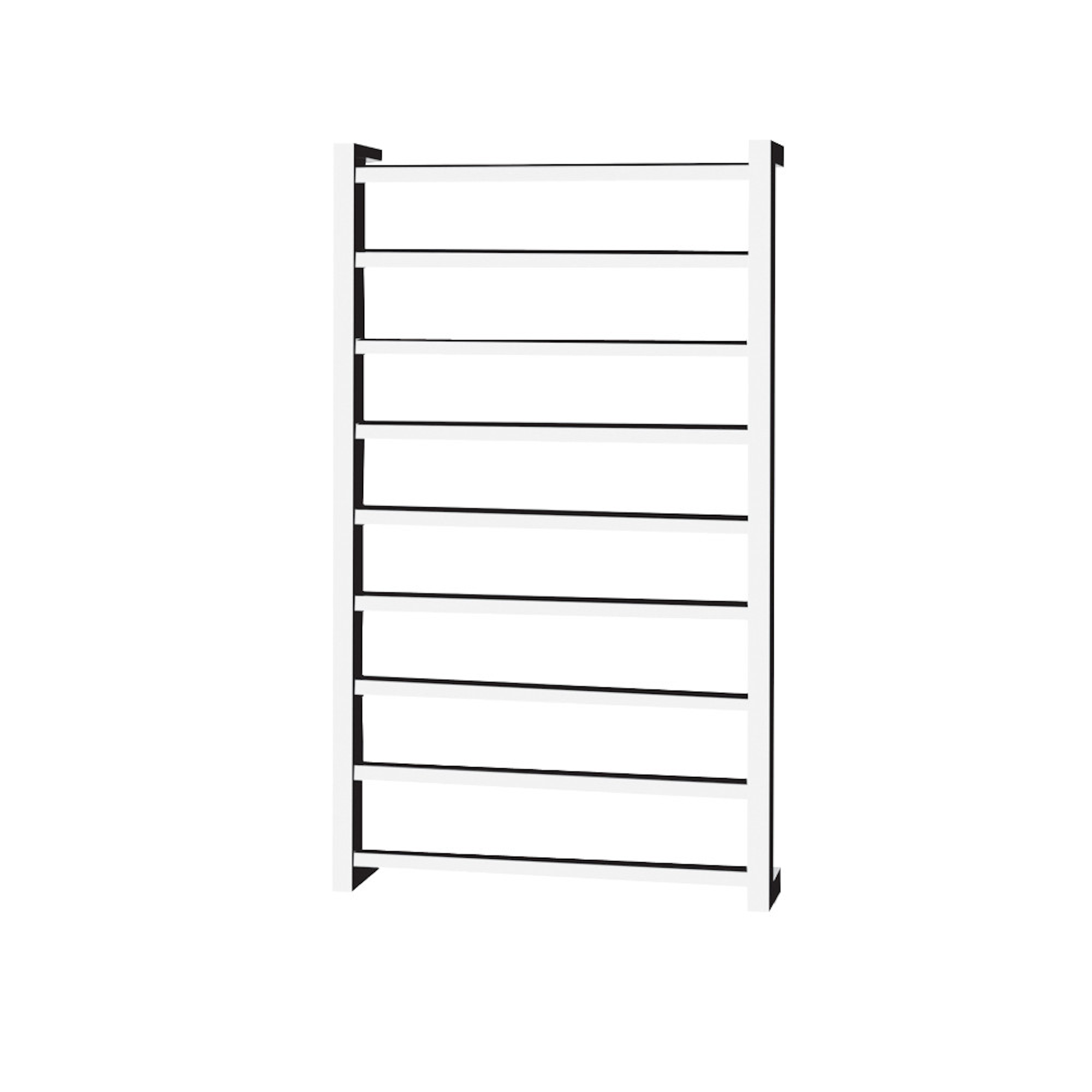 1000 x 600 dry electric towel rail - Square Tube SWITCHED