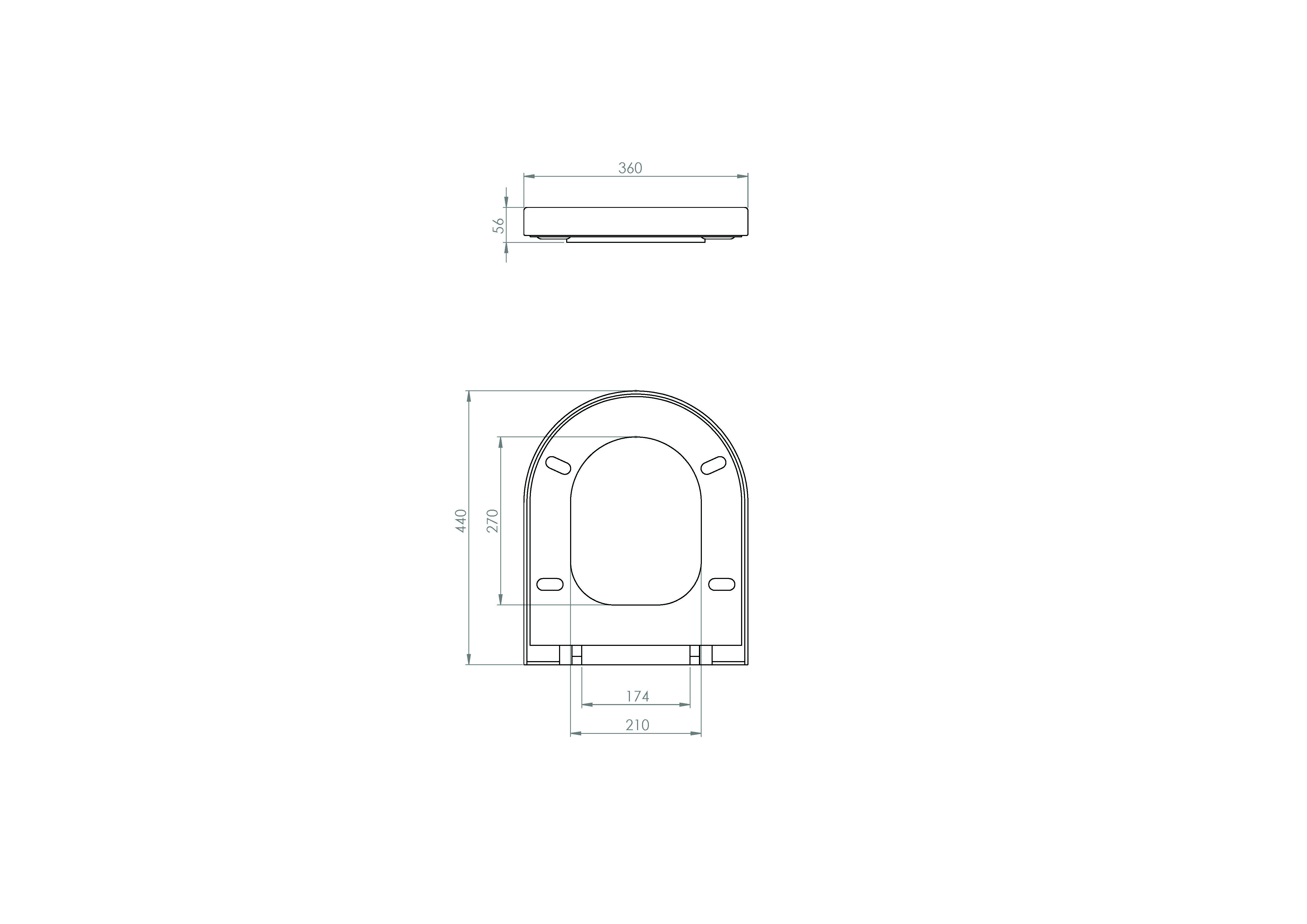 PRAGUE standard soft close seat & cover (for PR090 & PR096)