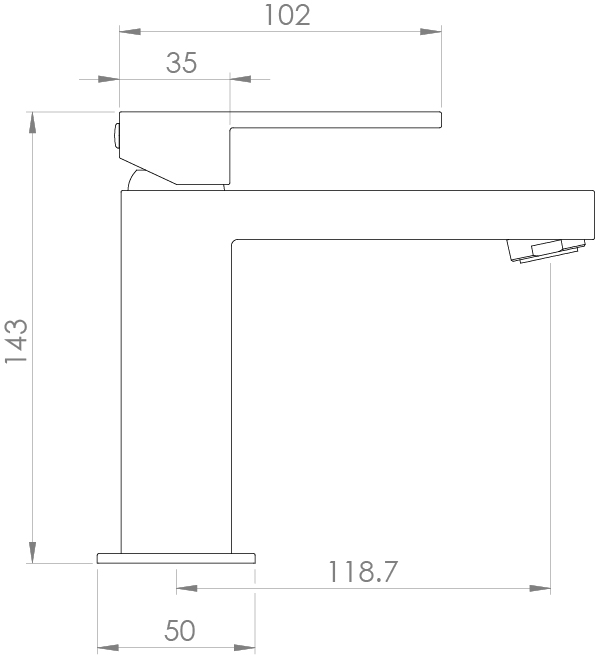 TOOGA basin mixer Chrome