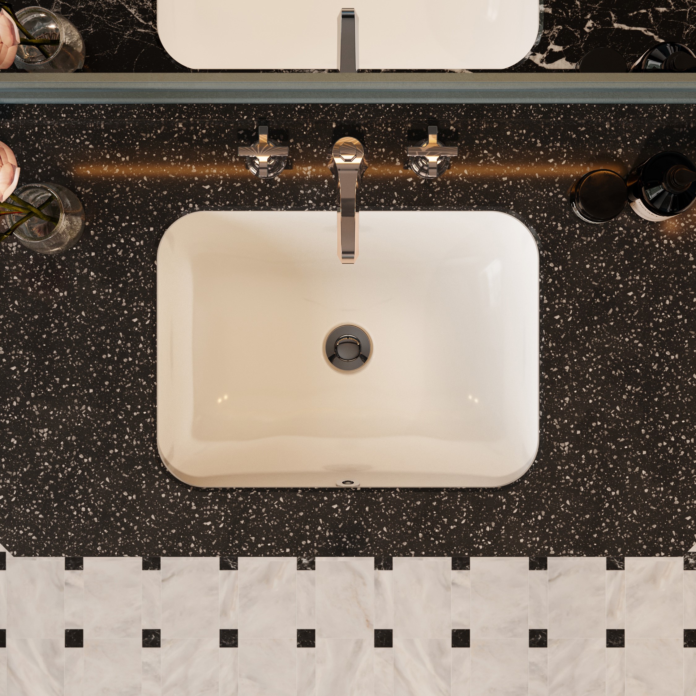 Saneux Regency Range Undermount Square Basin