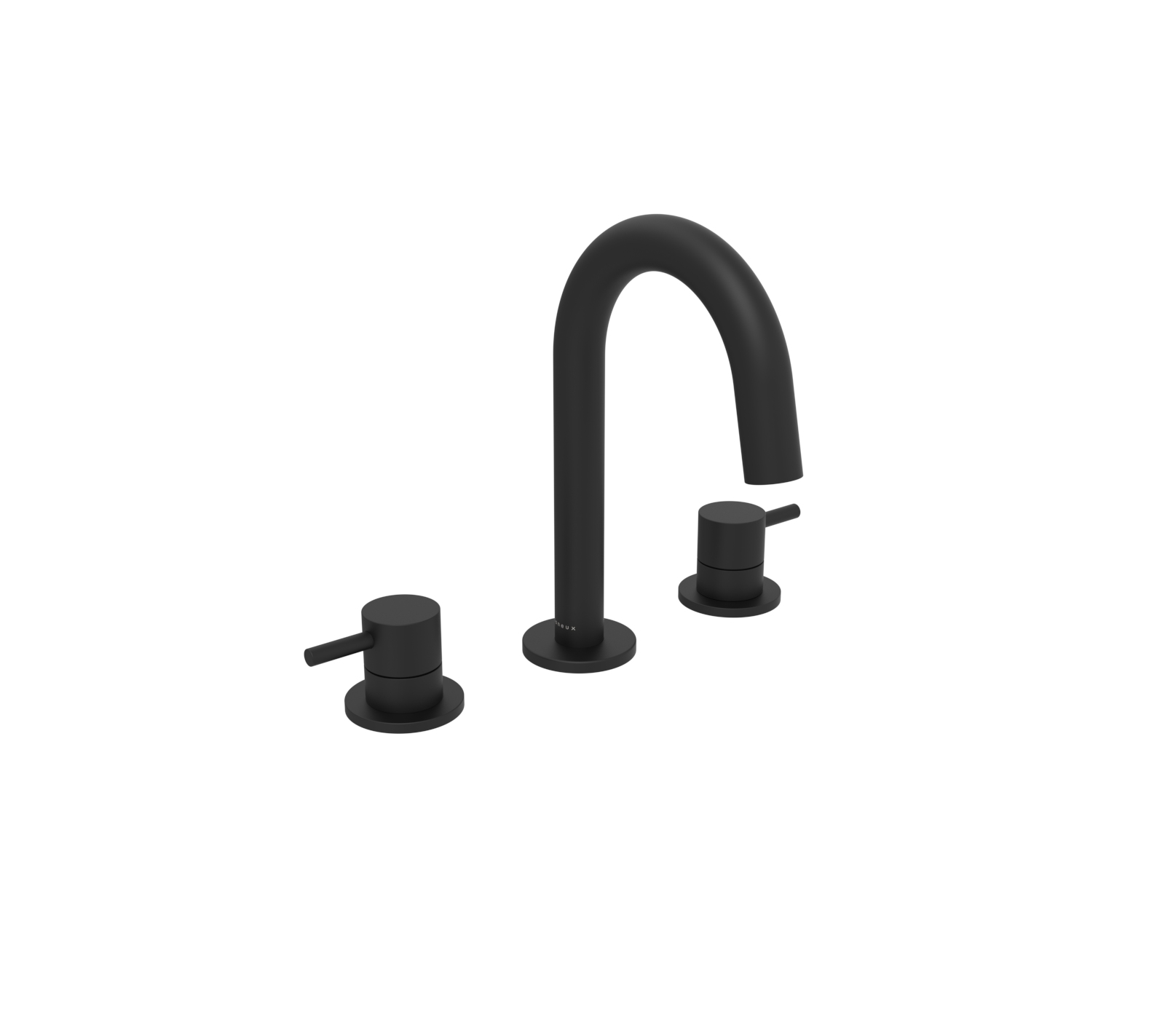 Saneux Cos deck mounted basin mixer black