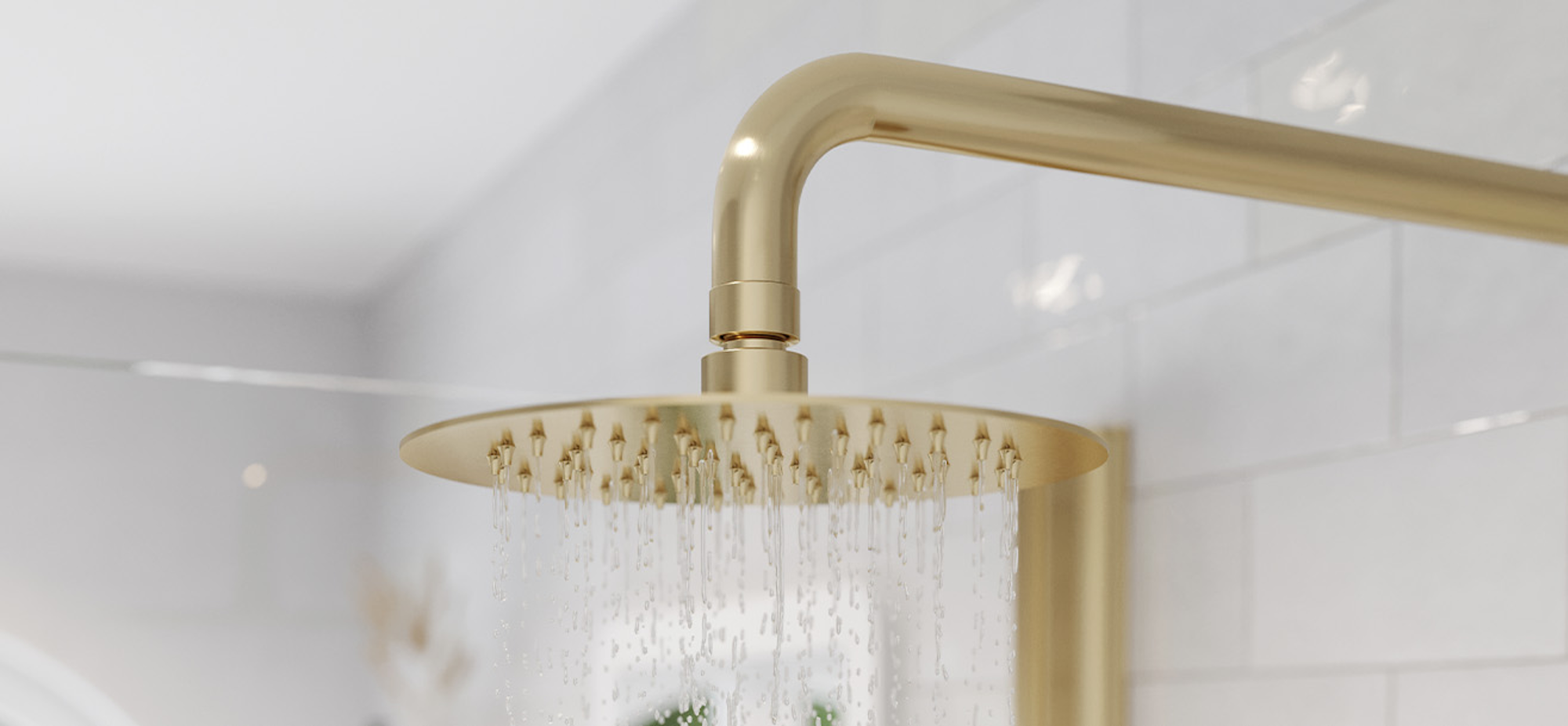 Saneux Cos Shower Head Brushed Brass