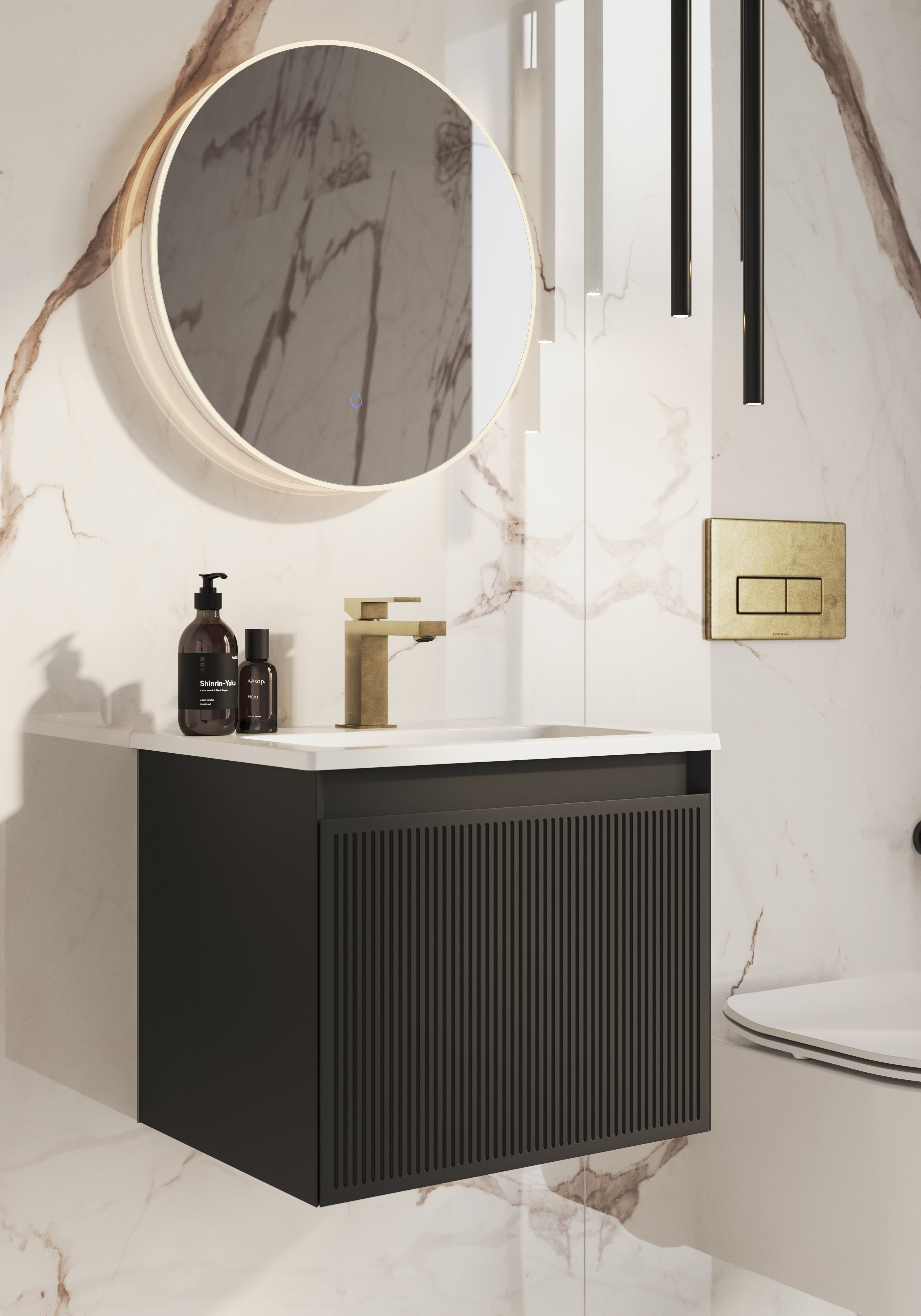 Saneux Monument 50cm short projection matte black